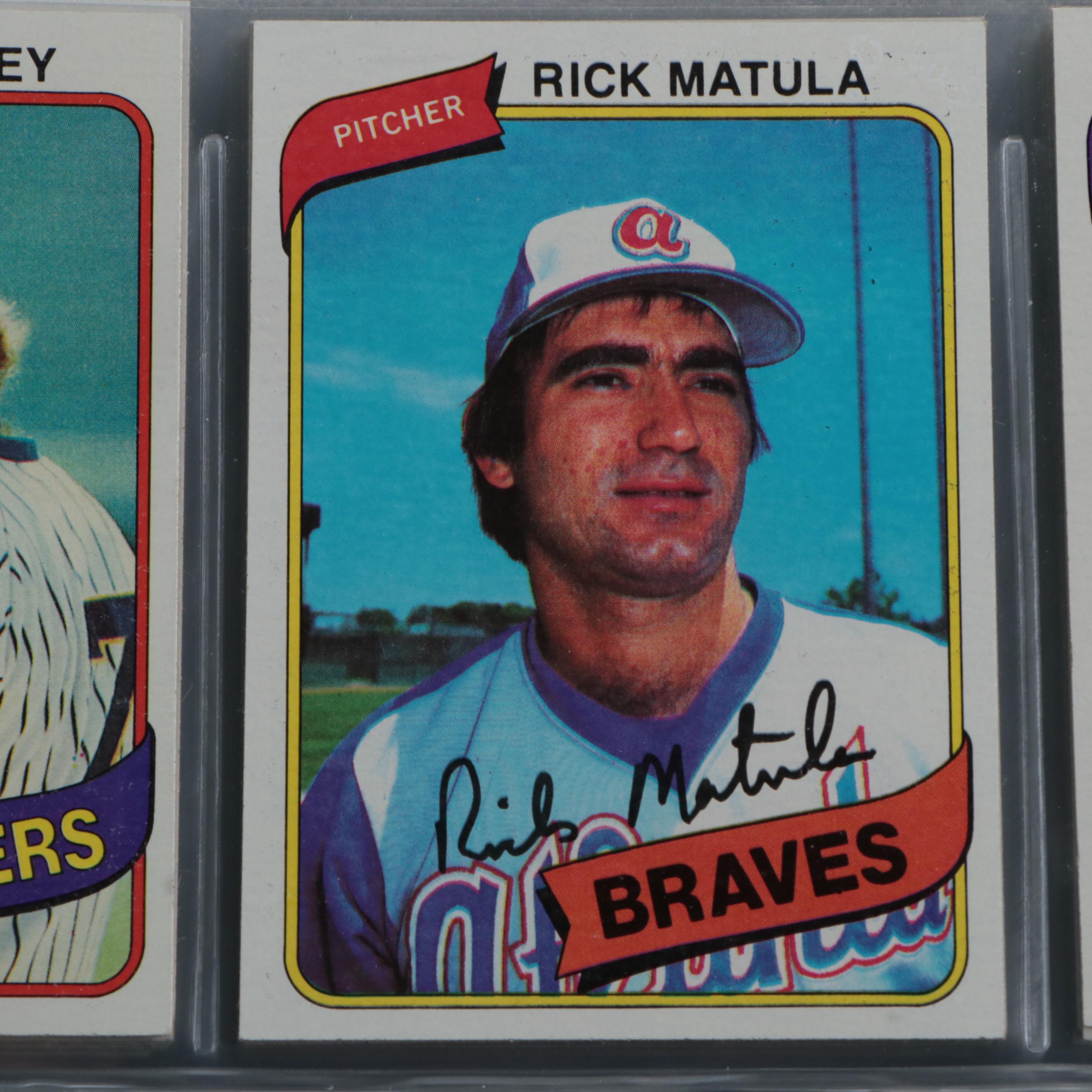 1980 Topps Baseball Card Set Featuring Rickey Henderson Rookie Card and More