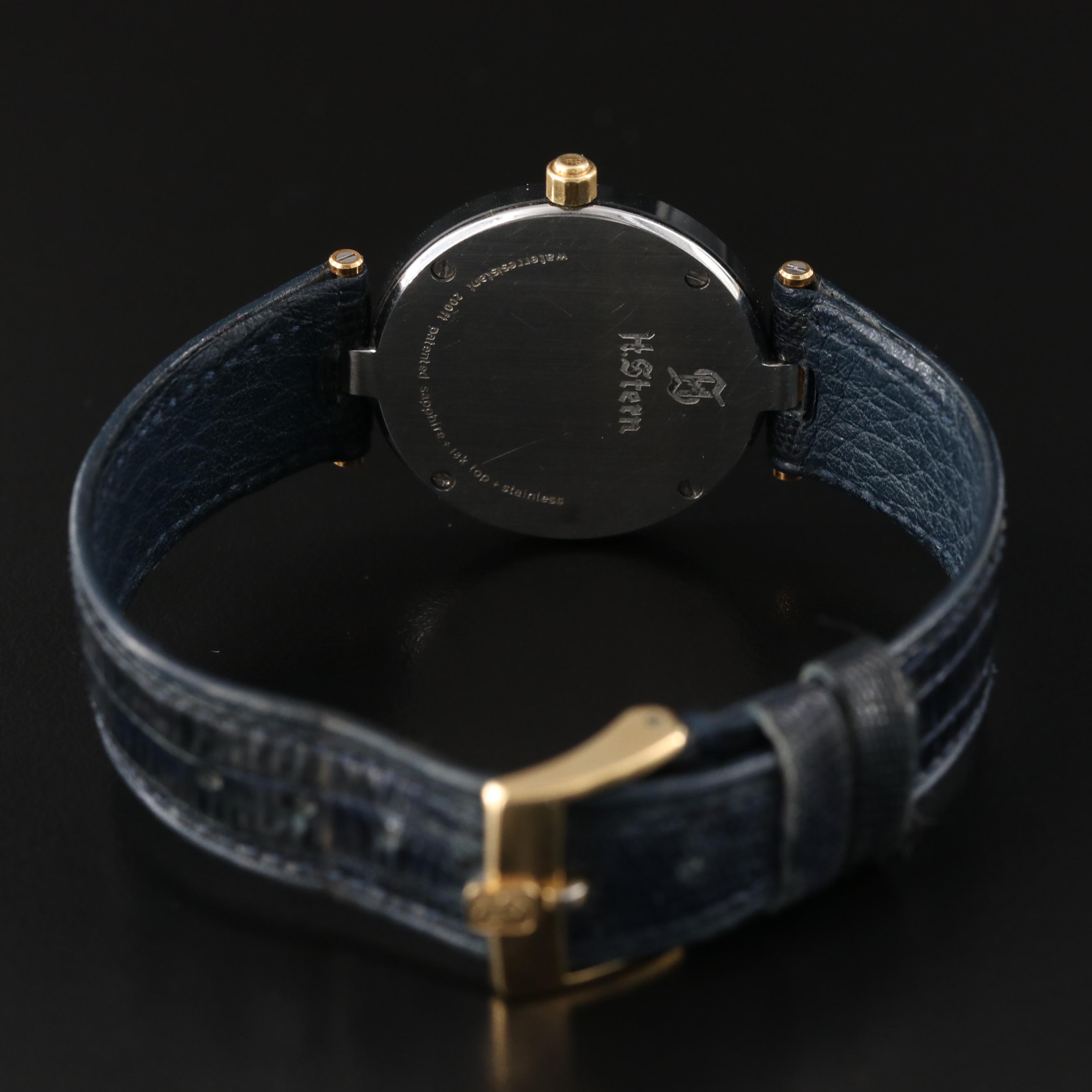 H. Stern Blue Sapphire Quartz Watch