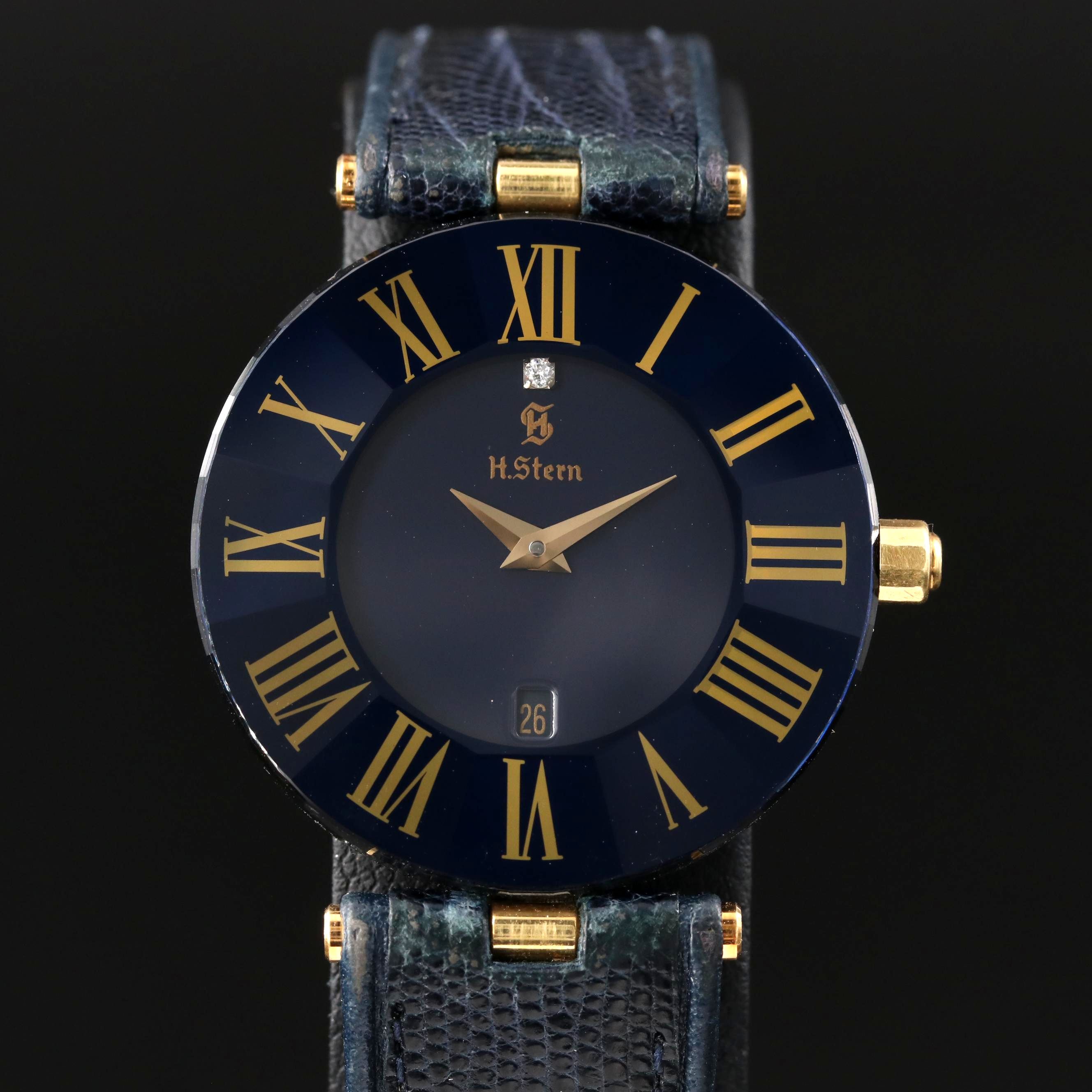 H. Stern Blue Sapphire Quartz Watch