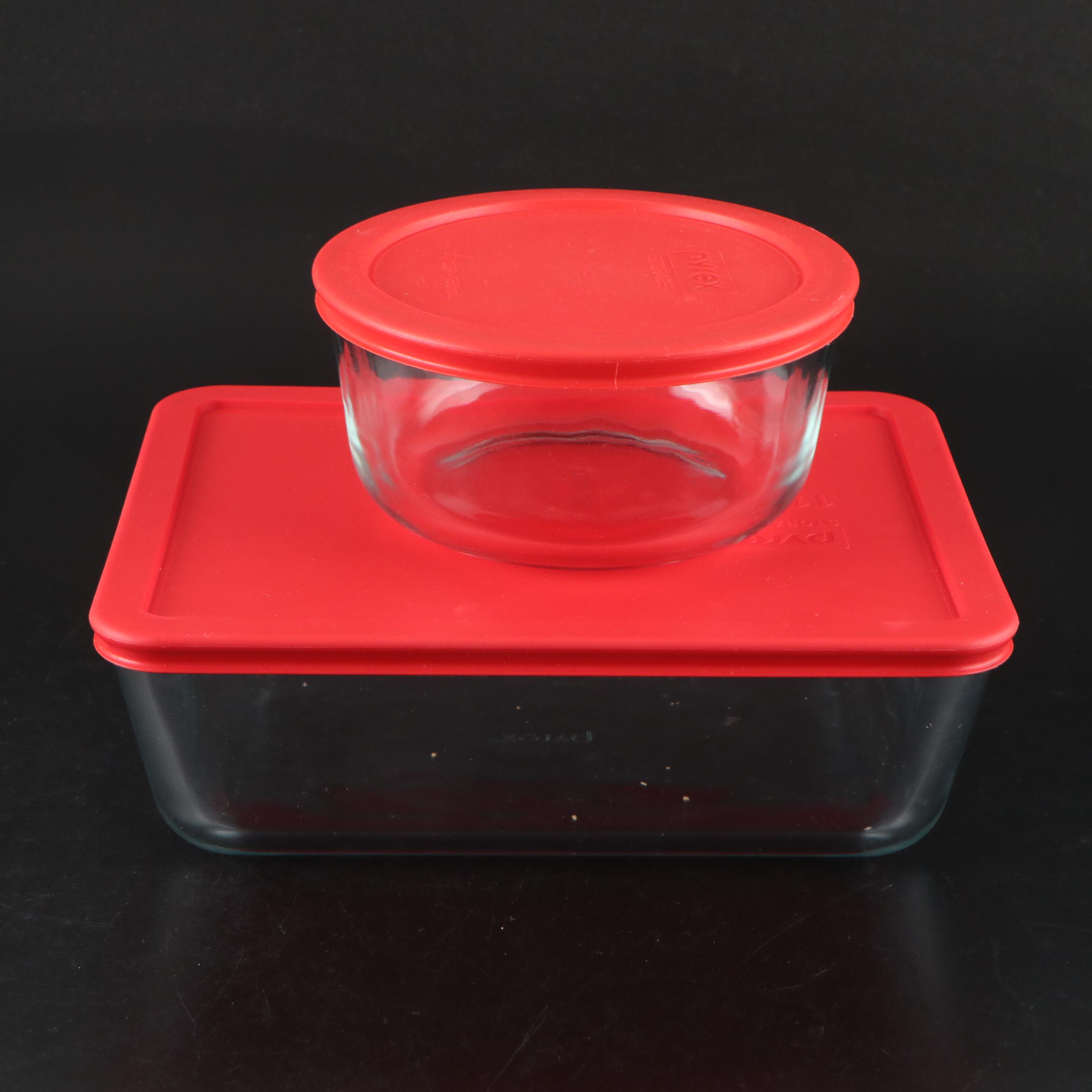 Pyrex Lidded Clear Glass Baking Dishes, Measuring Cups, Plastic Funnels and More