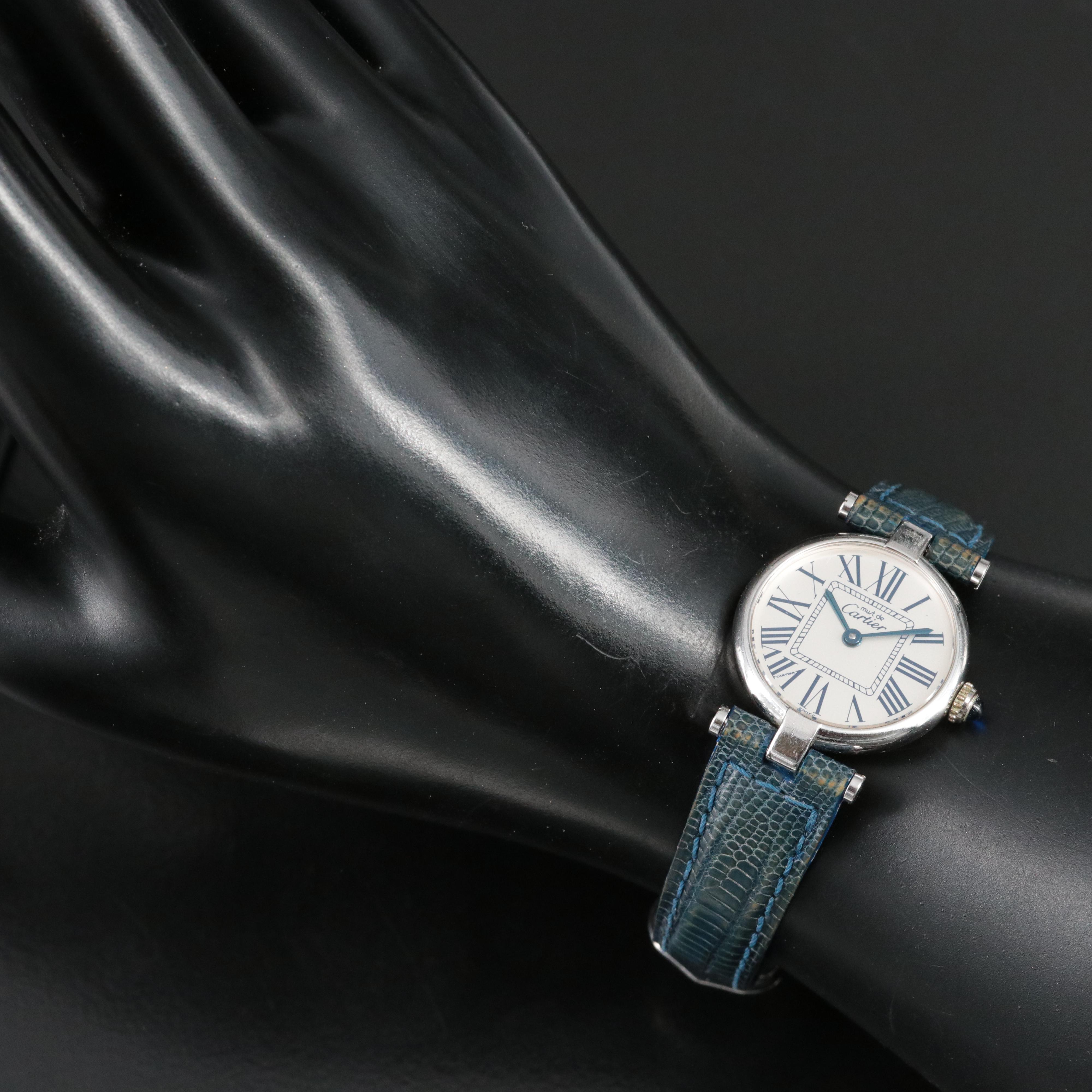 Cartier must de Cartier Vendome Sterling Silver Watch