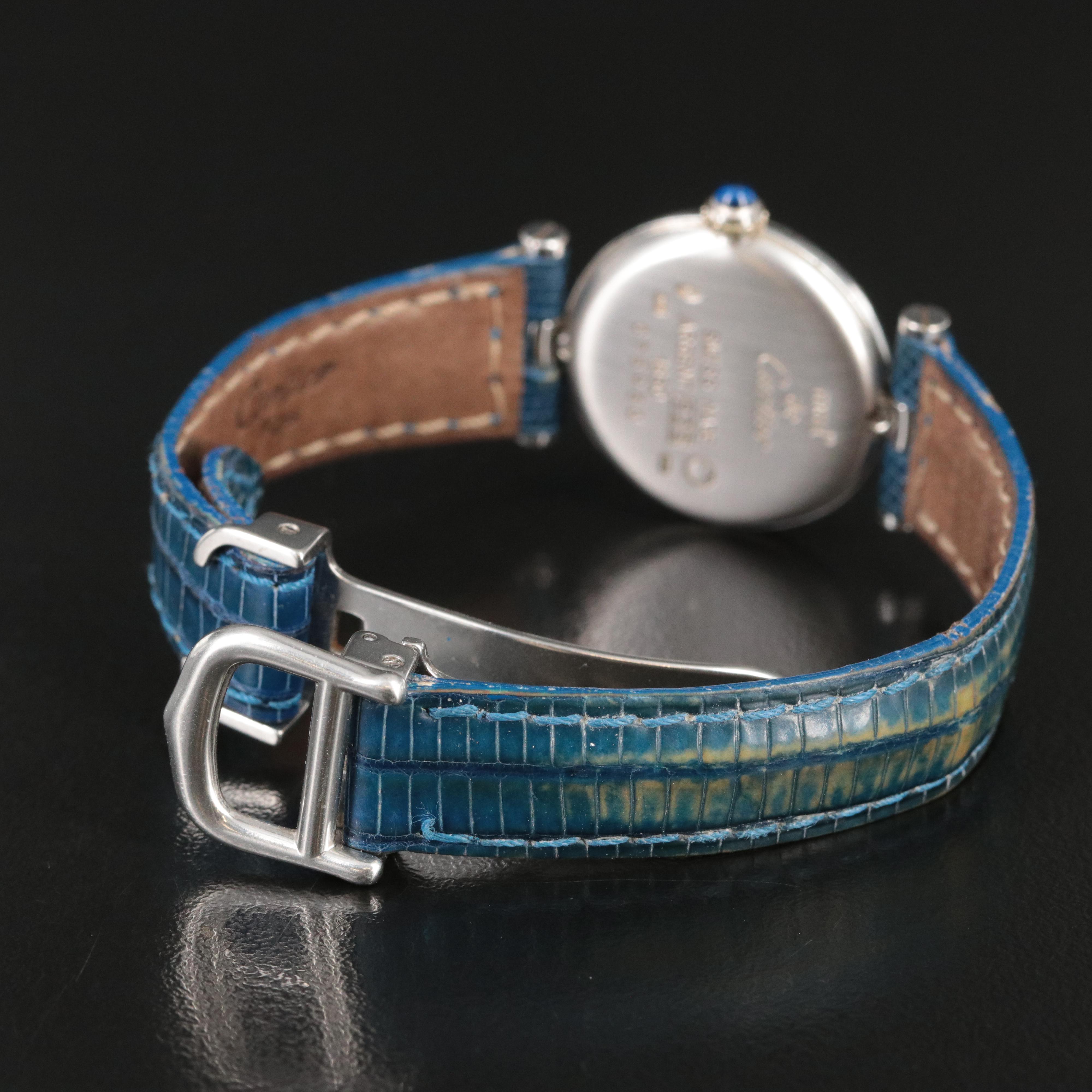 Cartier must de Cartier Vendome Sterling Silver Watch