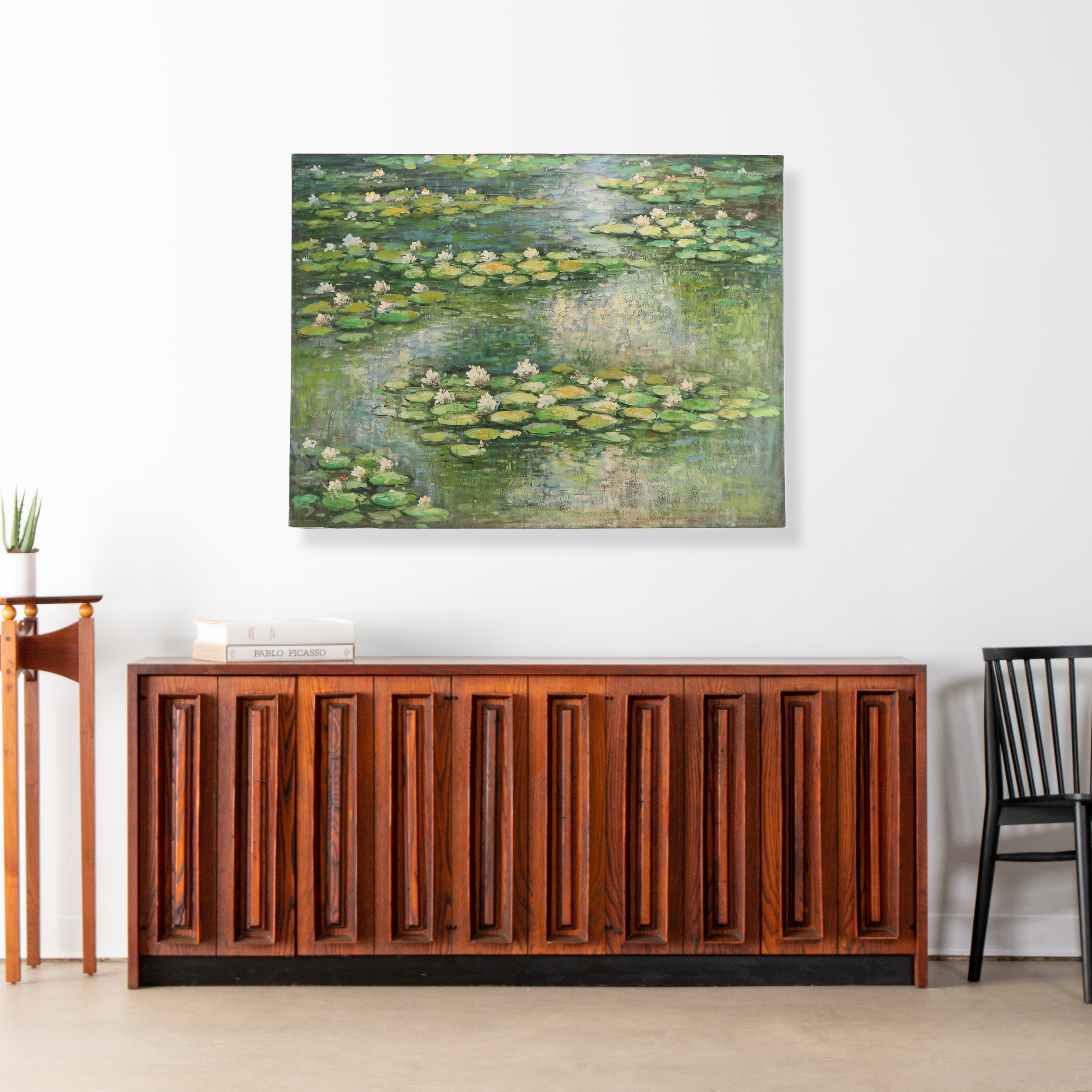 Landscape Oil Painting of Lily Pads