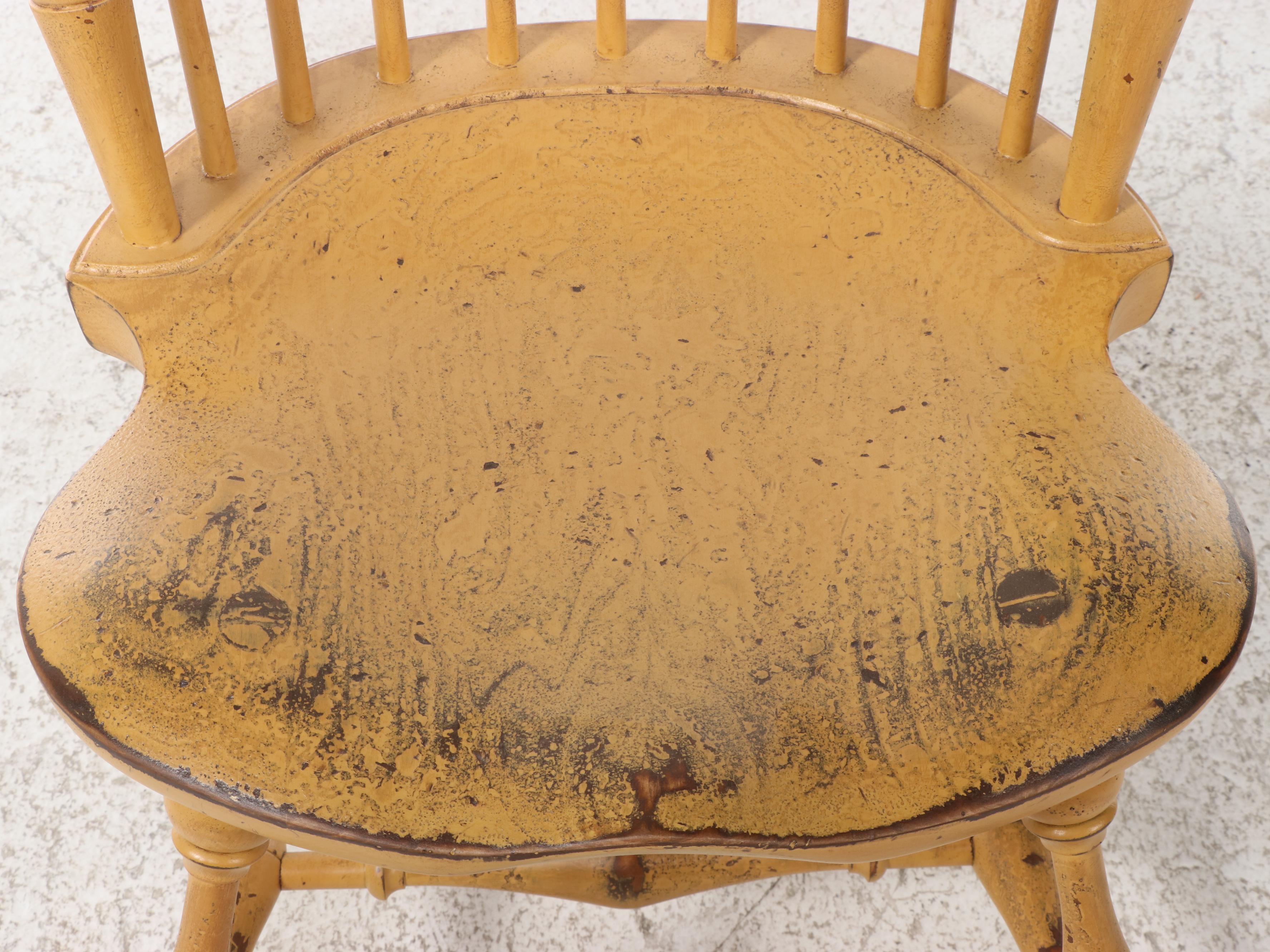 River Bend Chair Co. Painted Philadelphia Style Comb-Back Windsor Chair