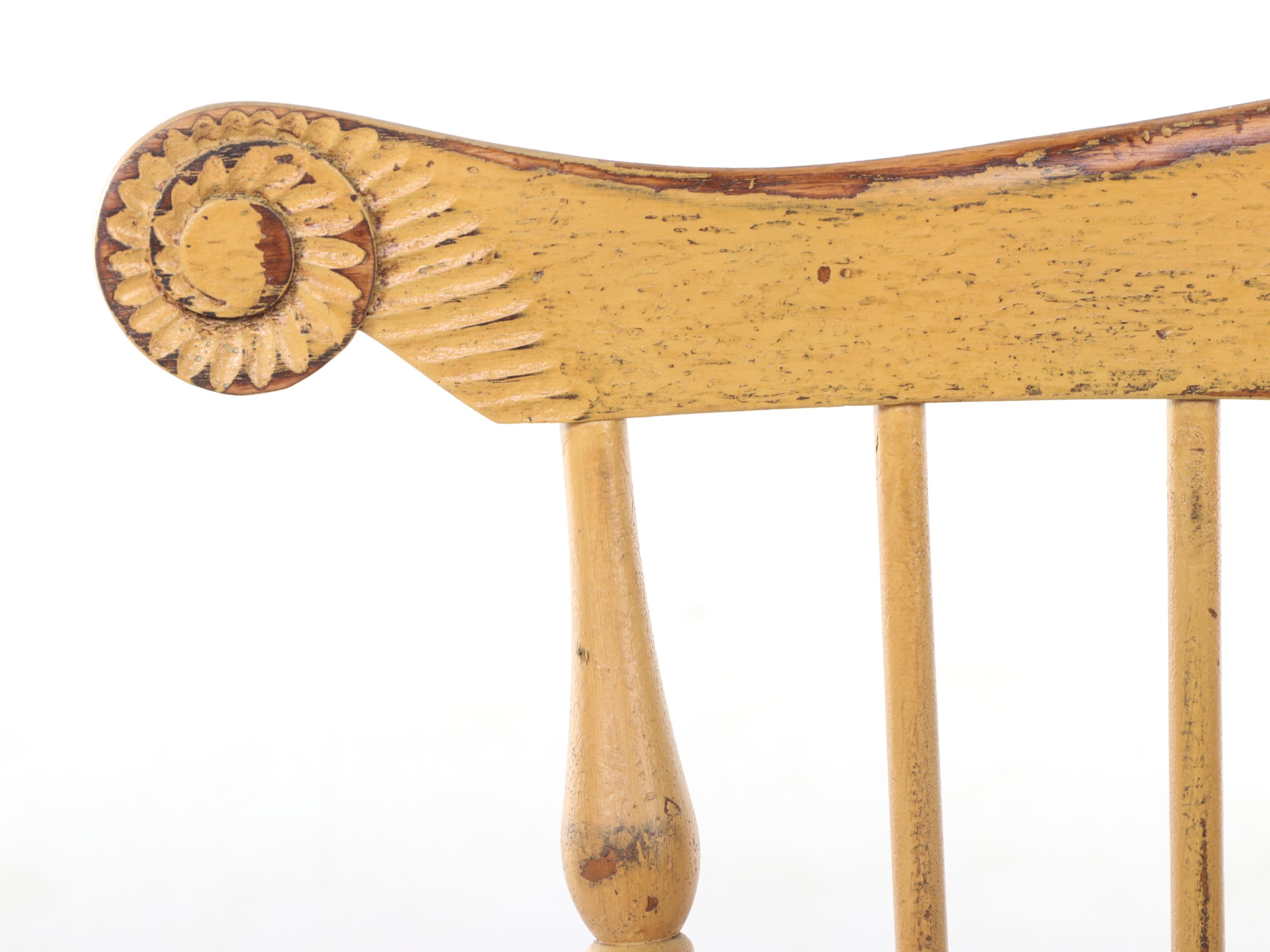 River Bend Chair Co. Painted Philadelphia Style Comb-Back Windsor Chair