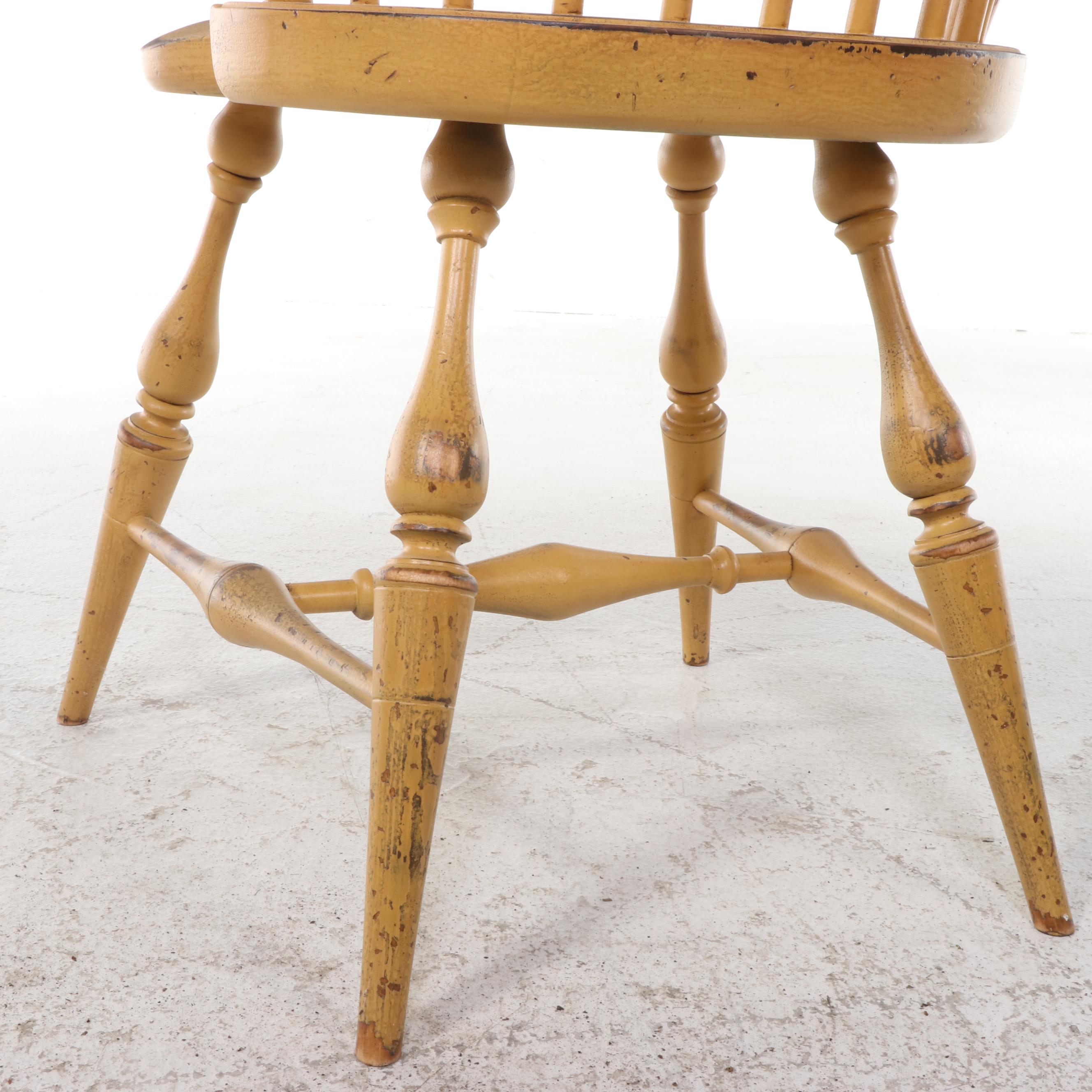 River Bend Chair Co. Painted Philadelphia Style Comb-Back Windsor Chair