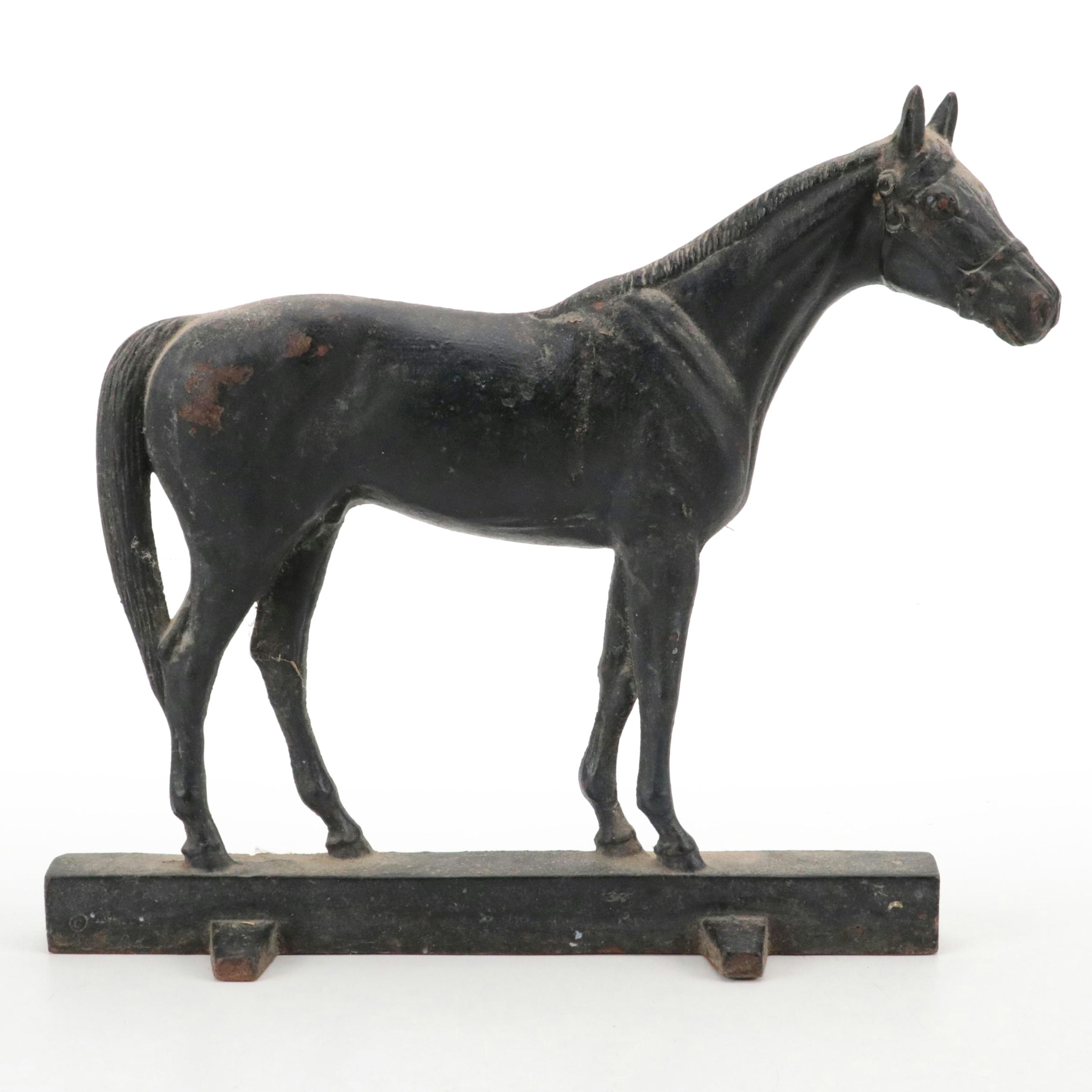 Virginia Metalcrafters "Hunter" Cast Iron Horse Doorstop