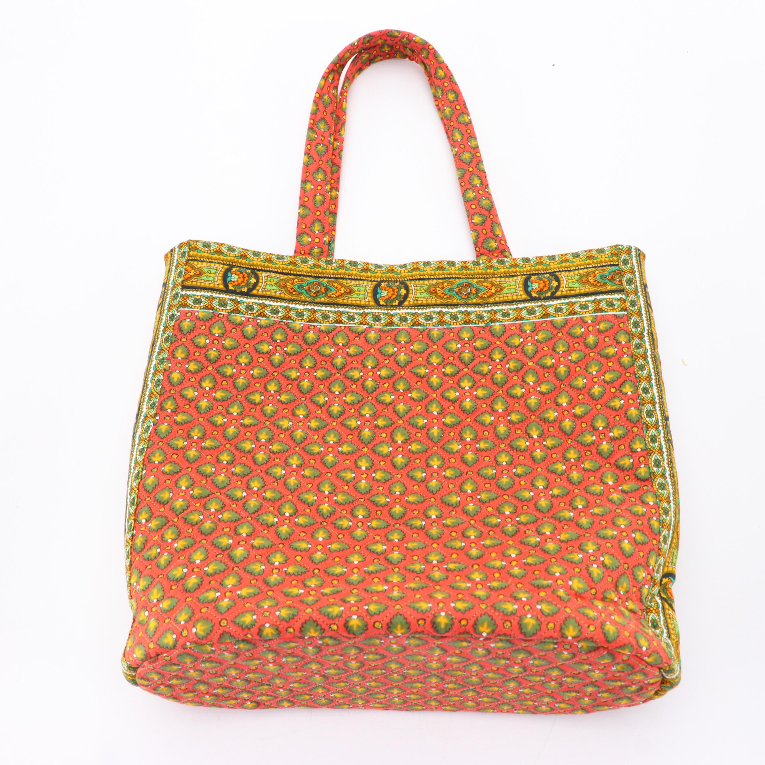 Vera Bradley Makeup Travel Bag and Shoulder Bag, Other Patterned Cotton Tote