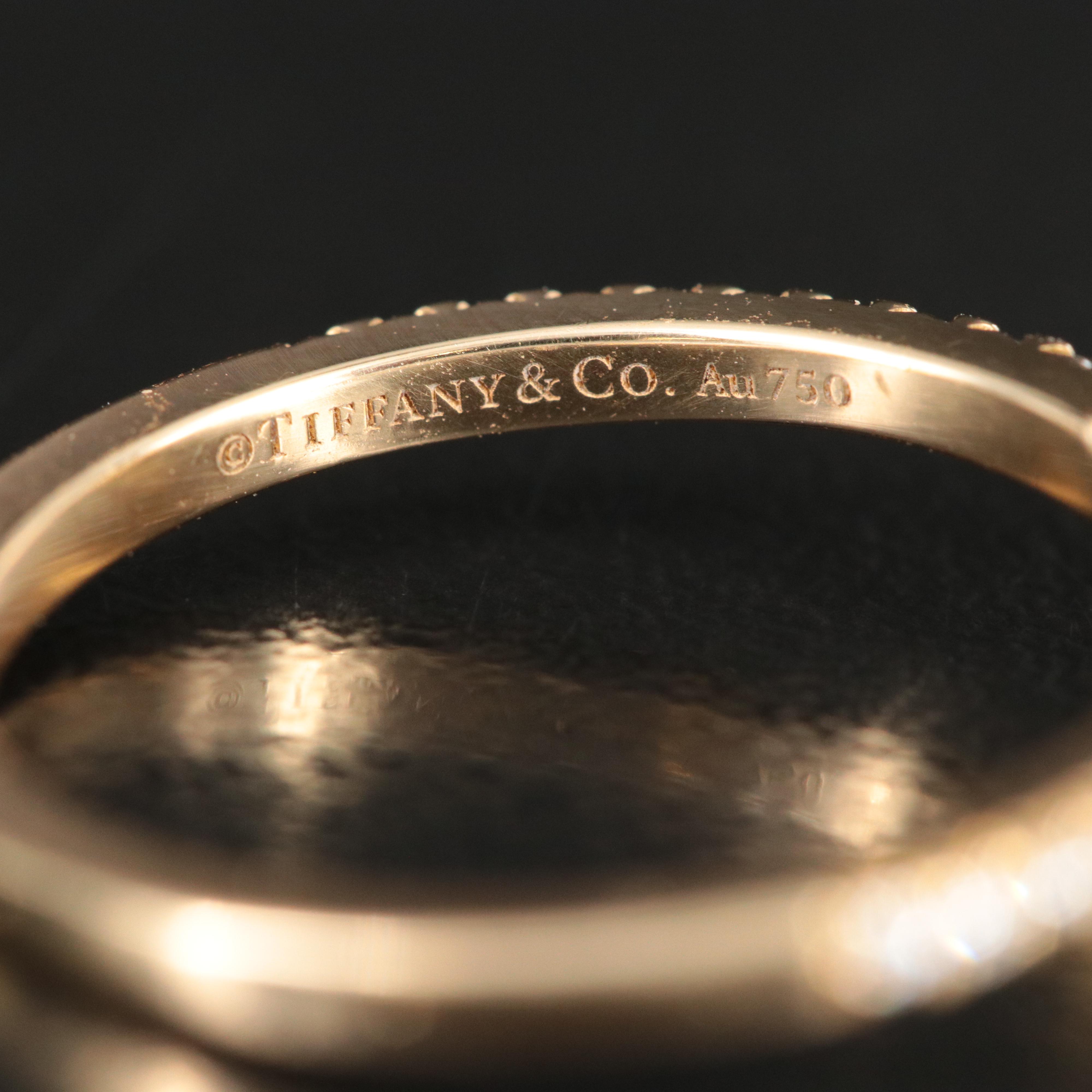 Tiffany & Co. 18K 1.95 CTW Diamond Ring with Fancy Yellow Center and GIA Report