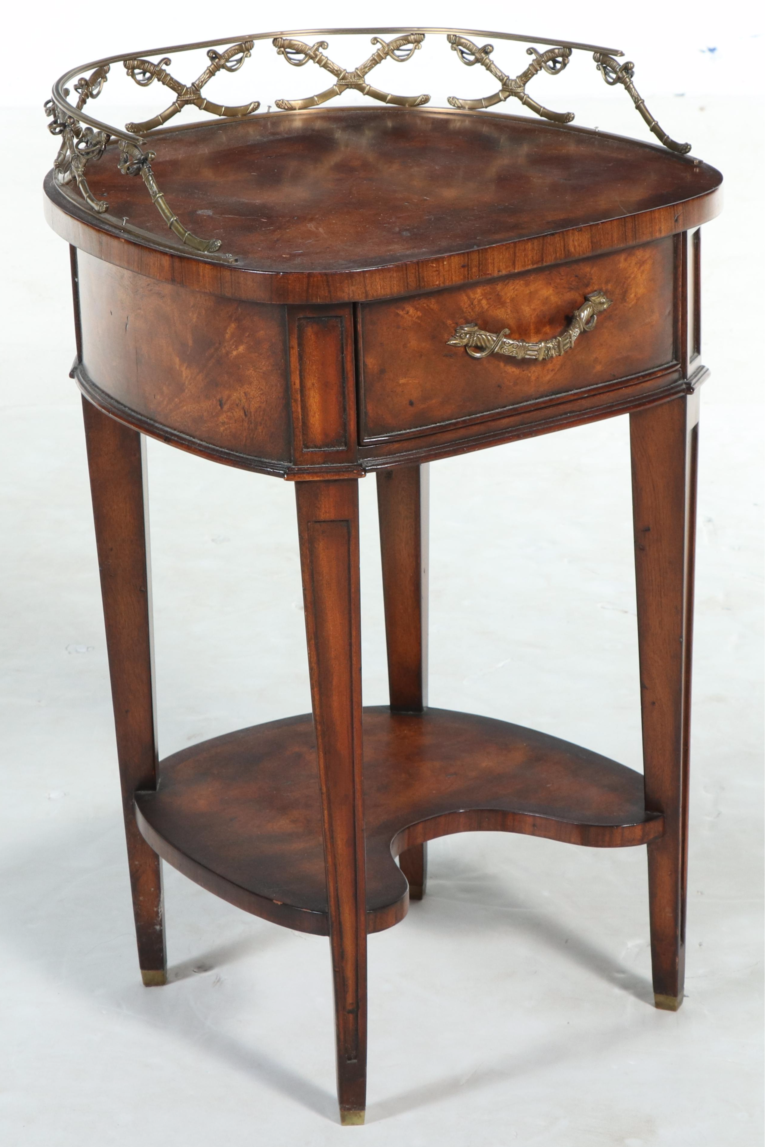Theodore Alexander "Althorp Living History" Brass-Mounted Mahogany Side Table