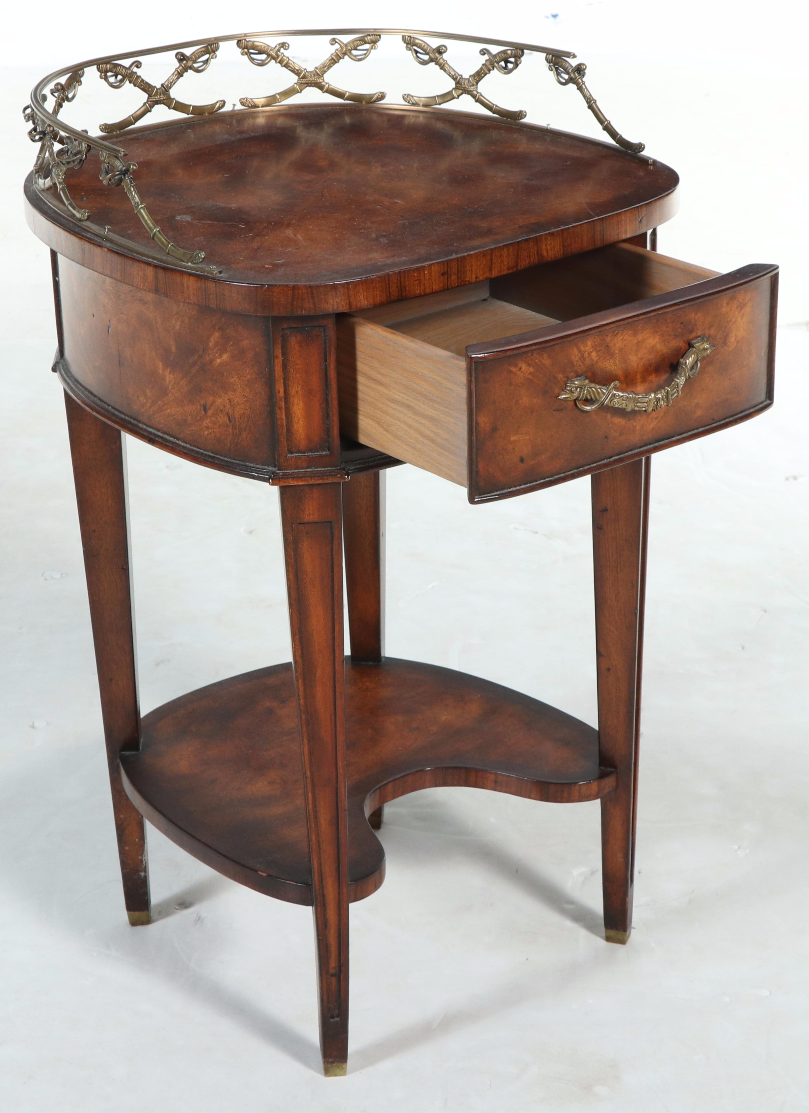 Theodore Alexander "Althorp Living History" Brass-Mounted Mahogany Side Table