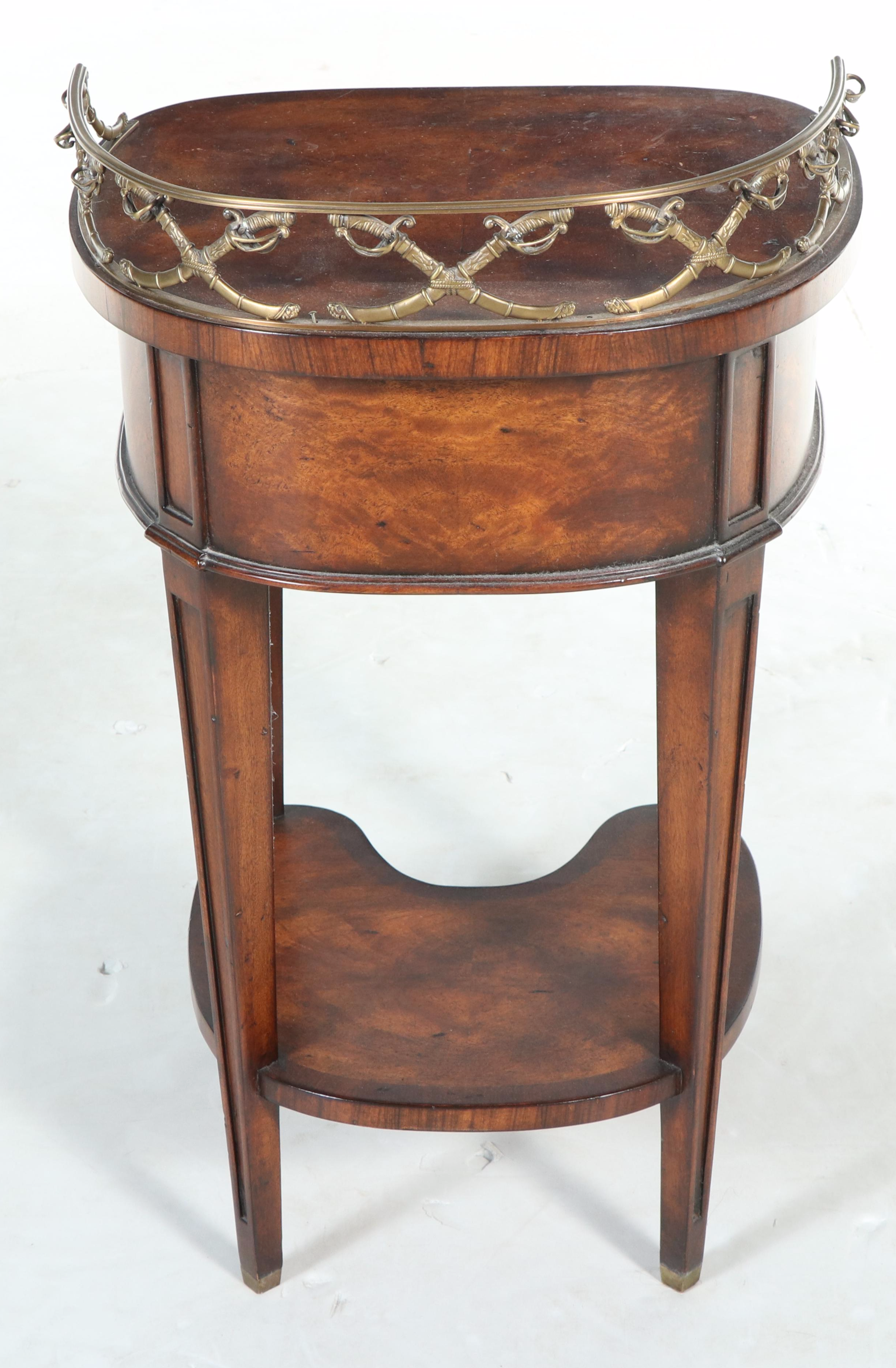 Theodore Alexander "Althorp Living History" Brass-Mounted Mahogany Side Table