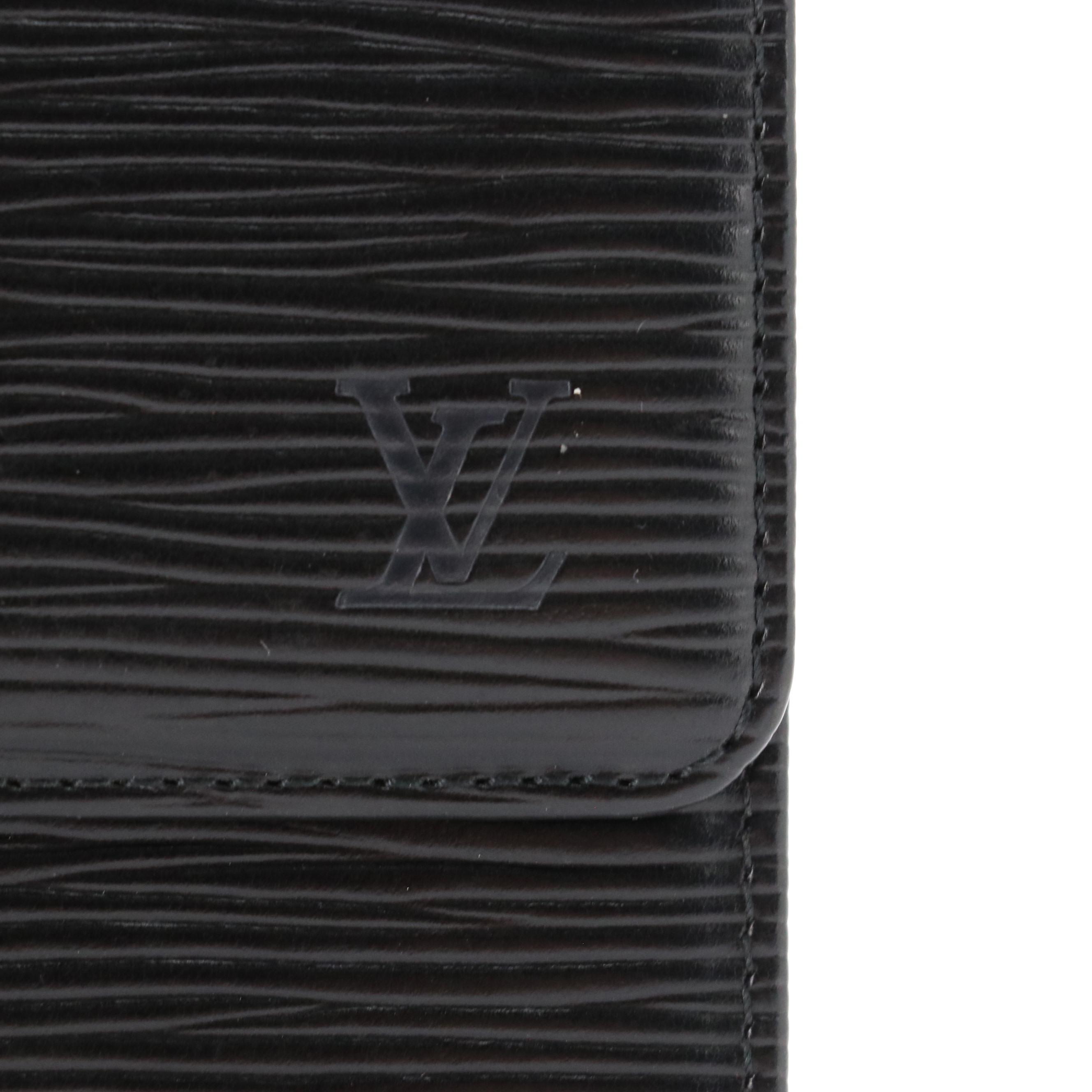 Louis Vuitton Porte-Trésor International Wallet in Black Epi Leather