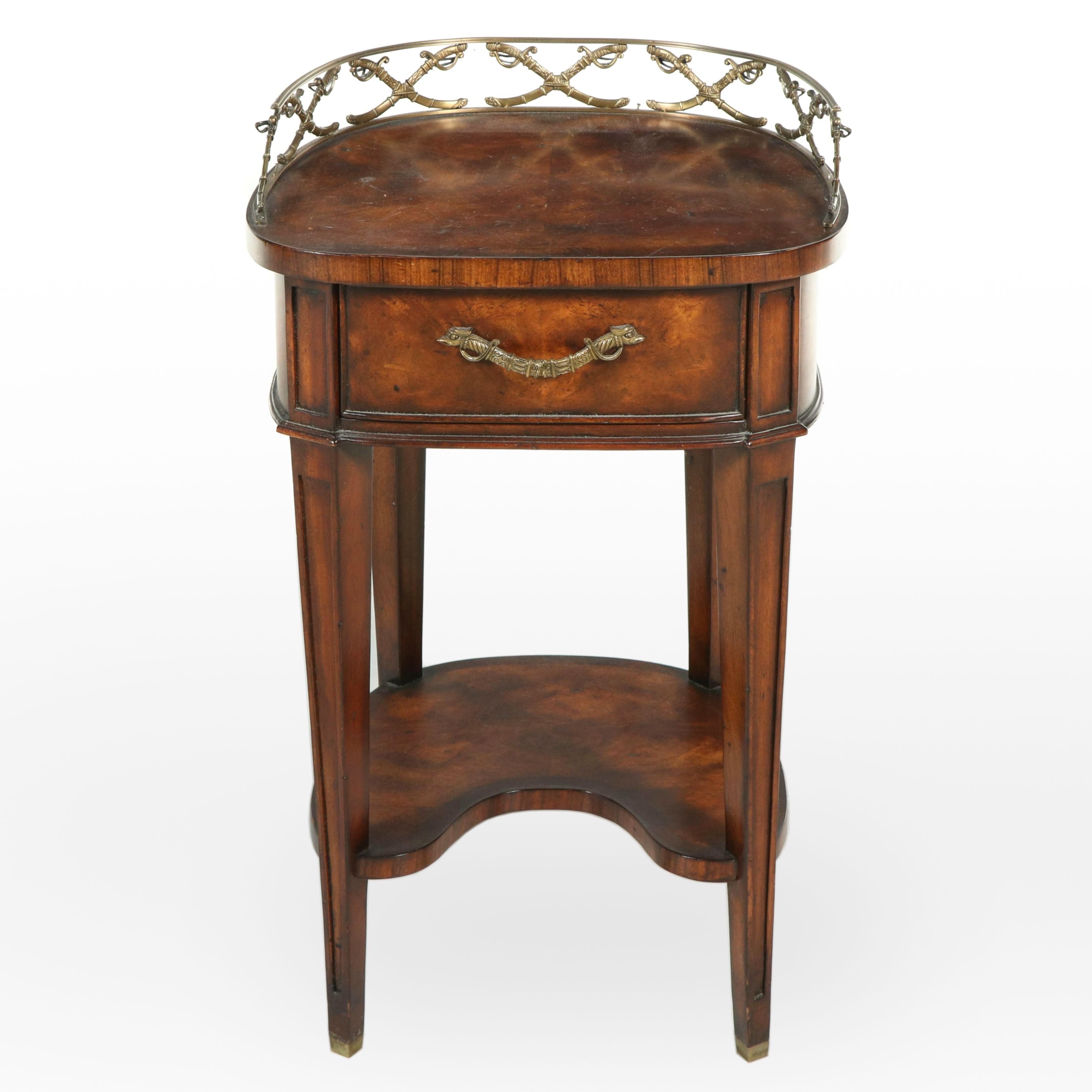 Theodore Alexander "Althorp Living History" Brass-Mounted Mahogany Side Table