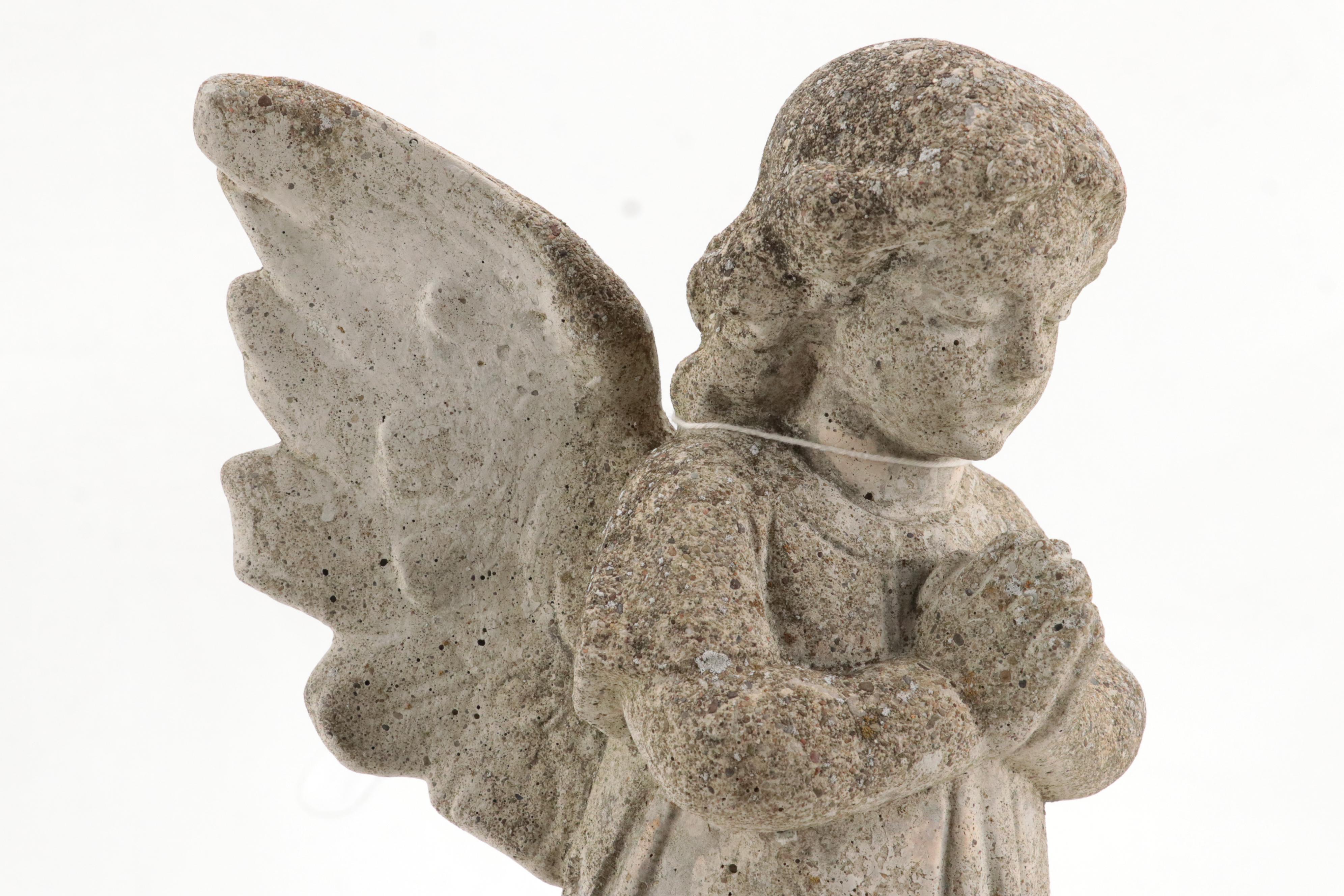 Cast Concrete Angel Garden Statue