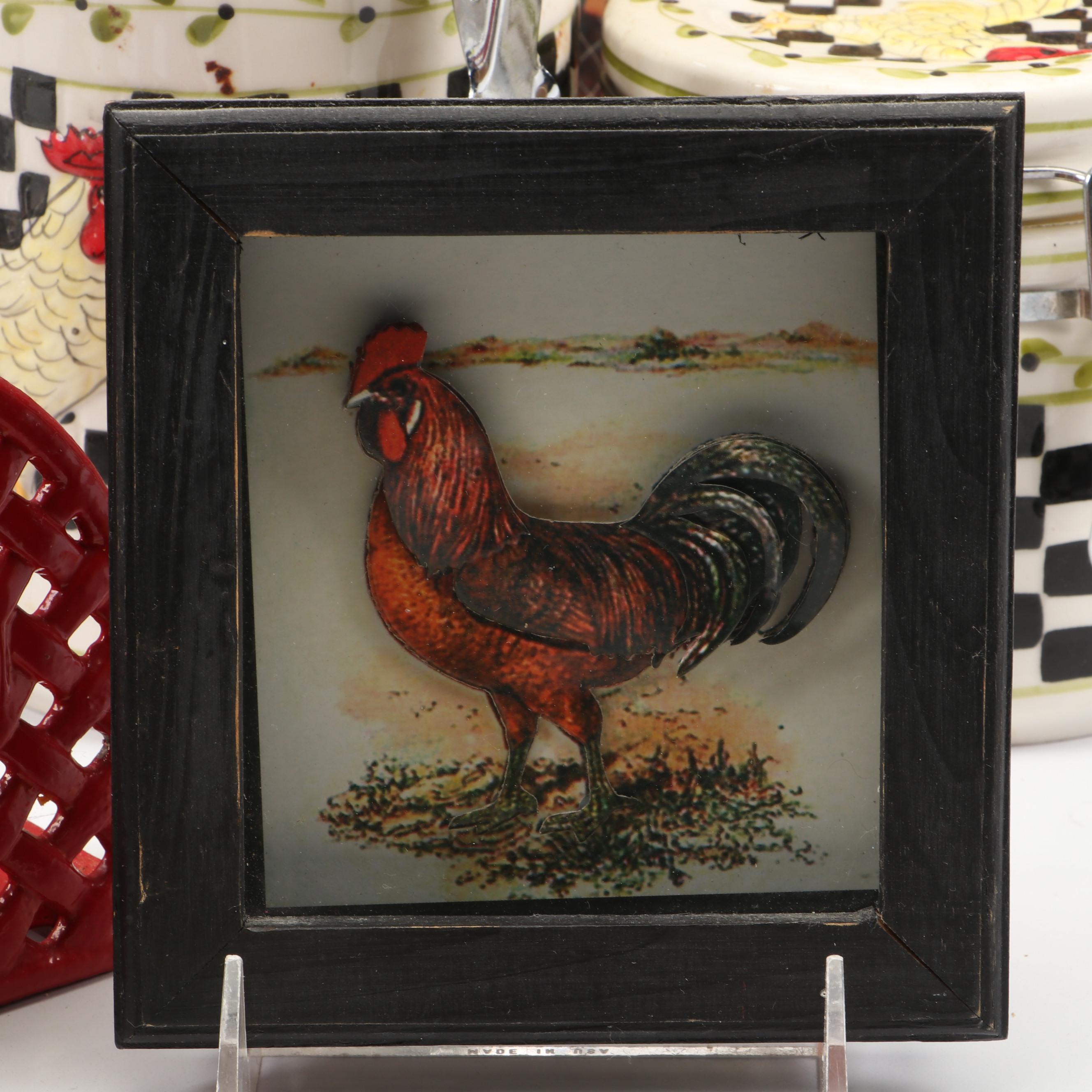 Farmhouse Style Rooster-Themed Kitchen Accessories and Décor