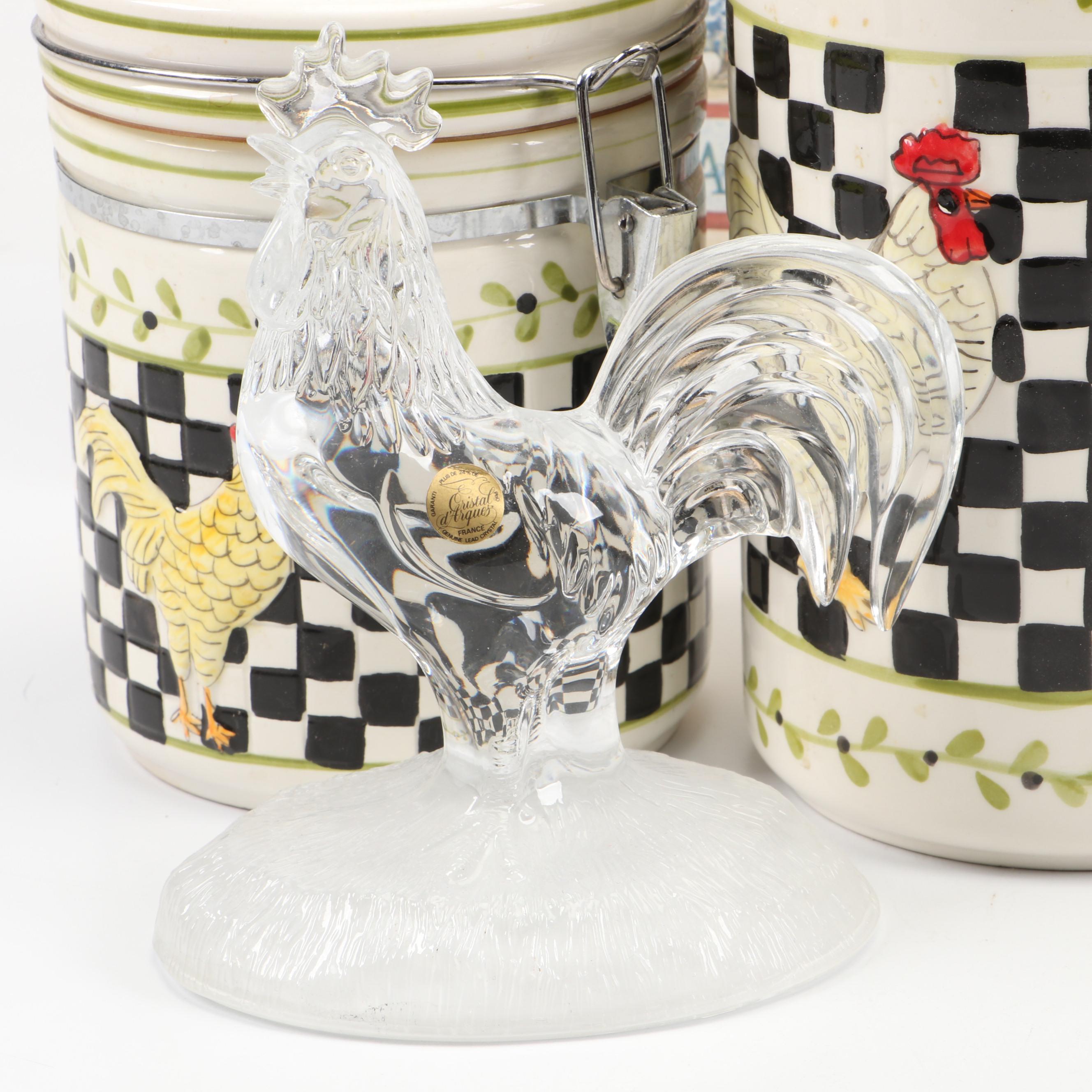 Farmhouse Style Rooster-Themed Kitchen Accessories and Décor