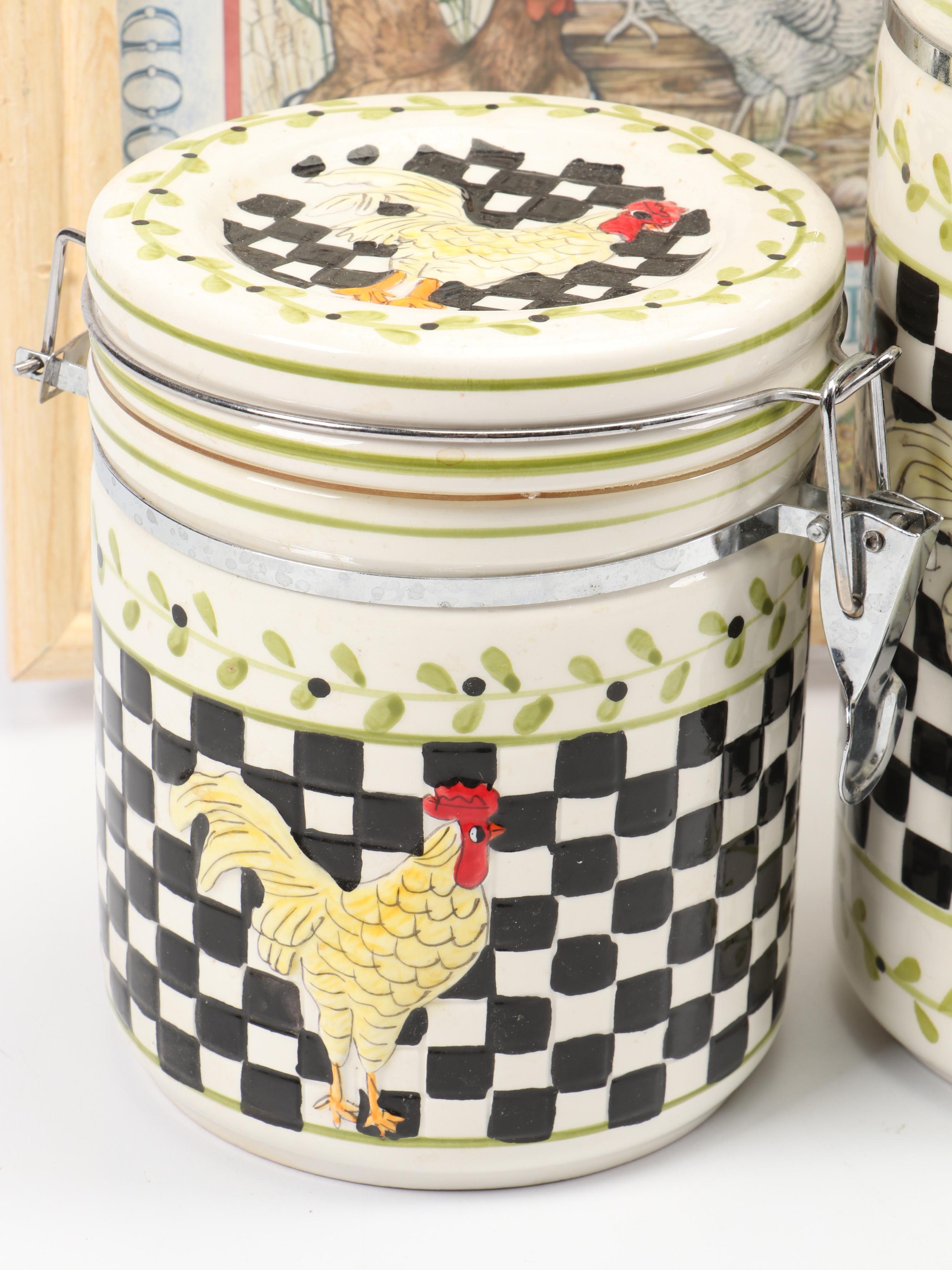 Farmhouse Style Rooster-Themed Kitchen Accessories and Décor