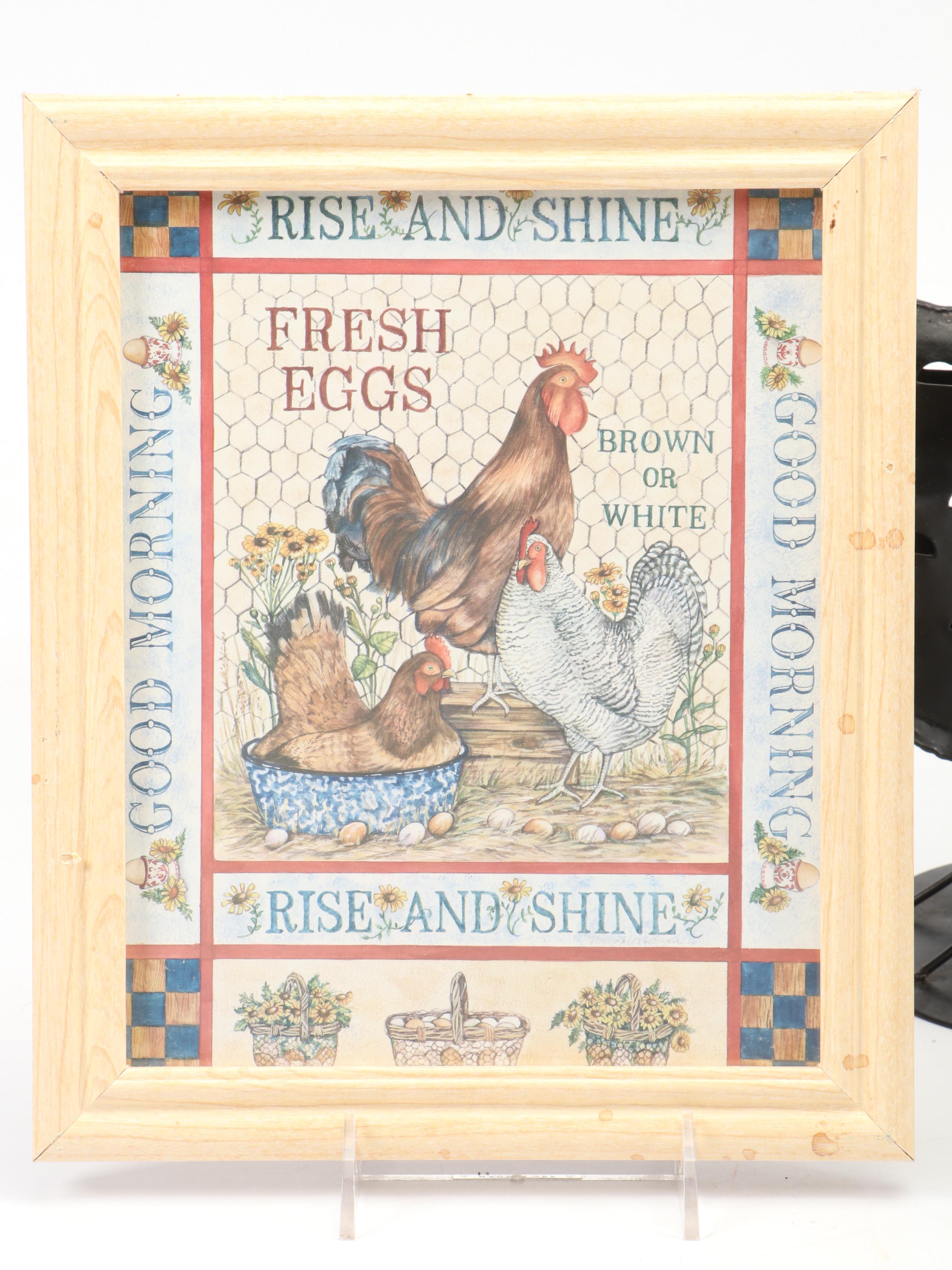 Farmhouse Style Rooster-Themed Kitchen Accessories and Décor