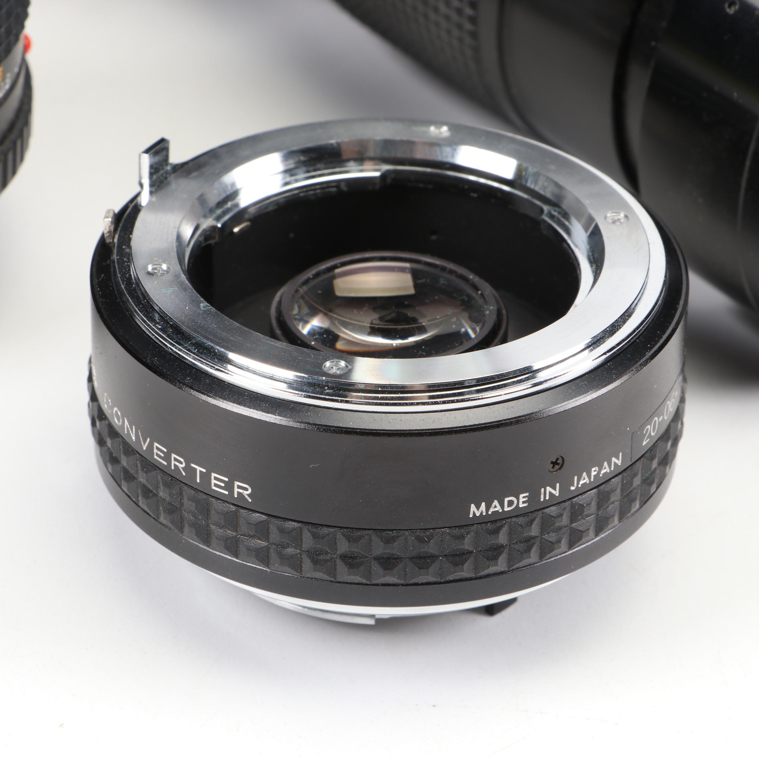 Minolta X-700 Camera and Auto 280PX Flash with More Camera Accessories