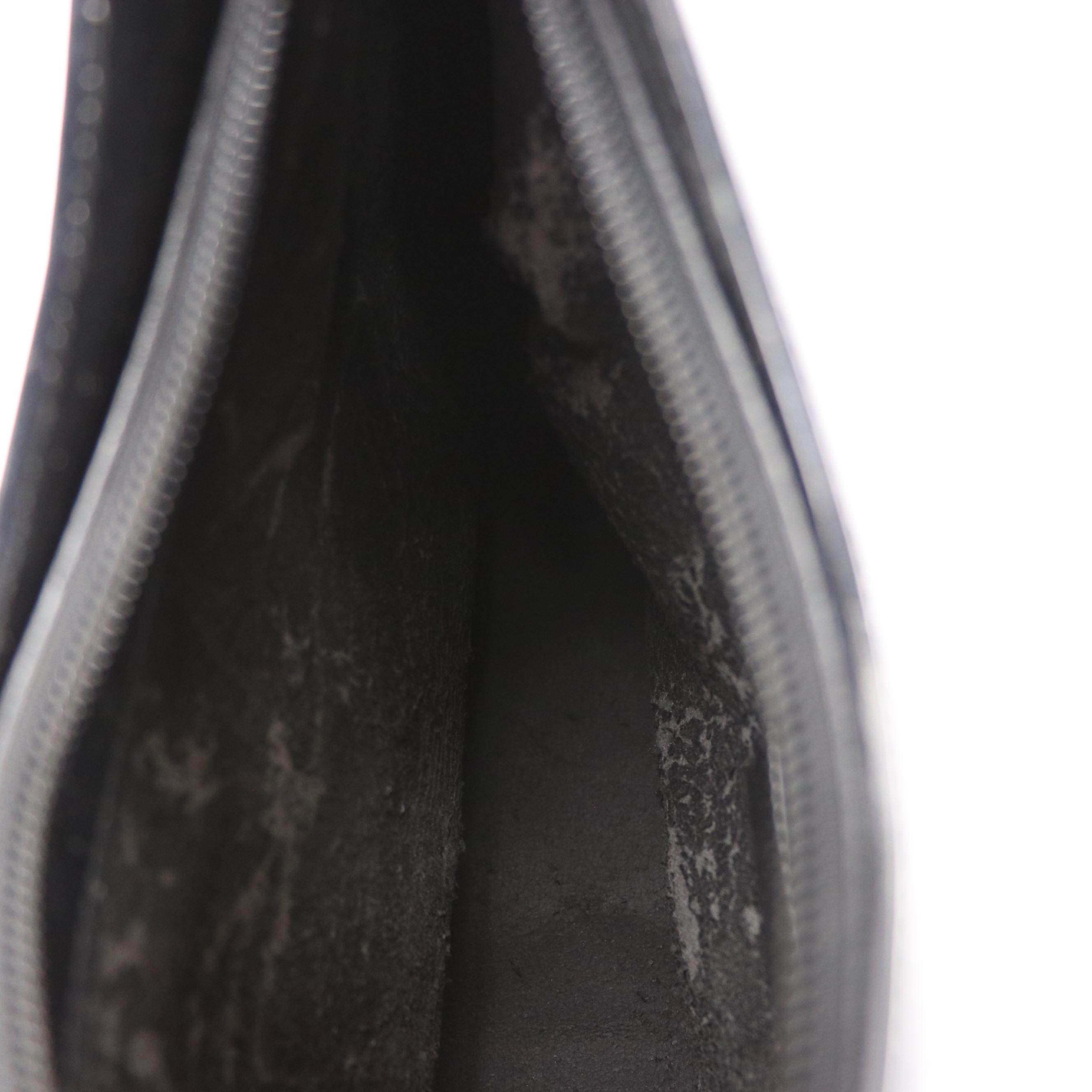 Gucci Bamboo Black Patent Leather Handbag