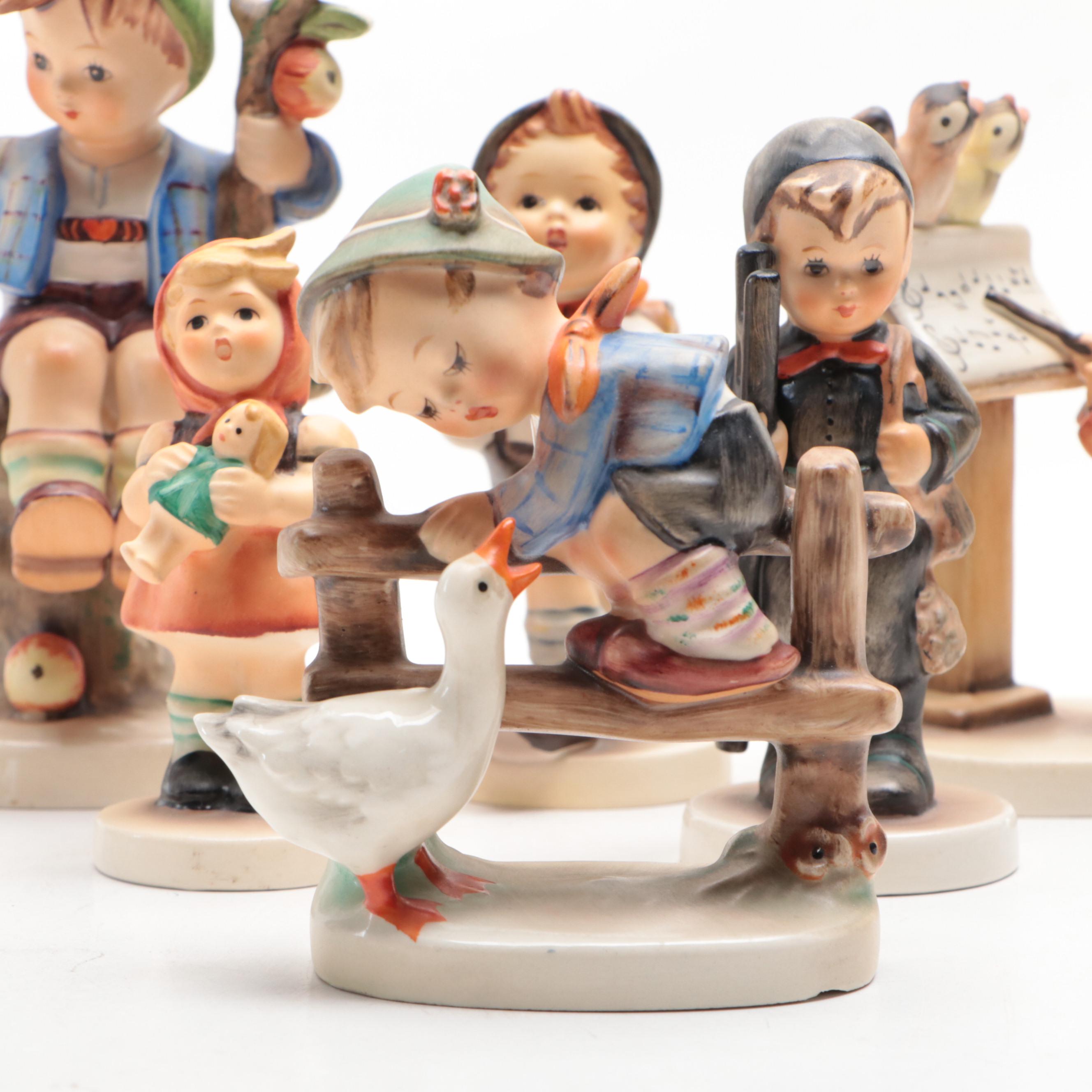Goebel "Chimney Sweep," " School Boy" and More Porcelain Hummel Figurines