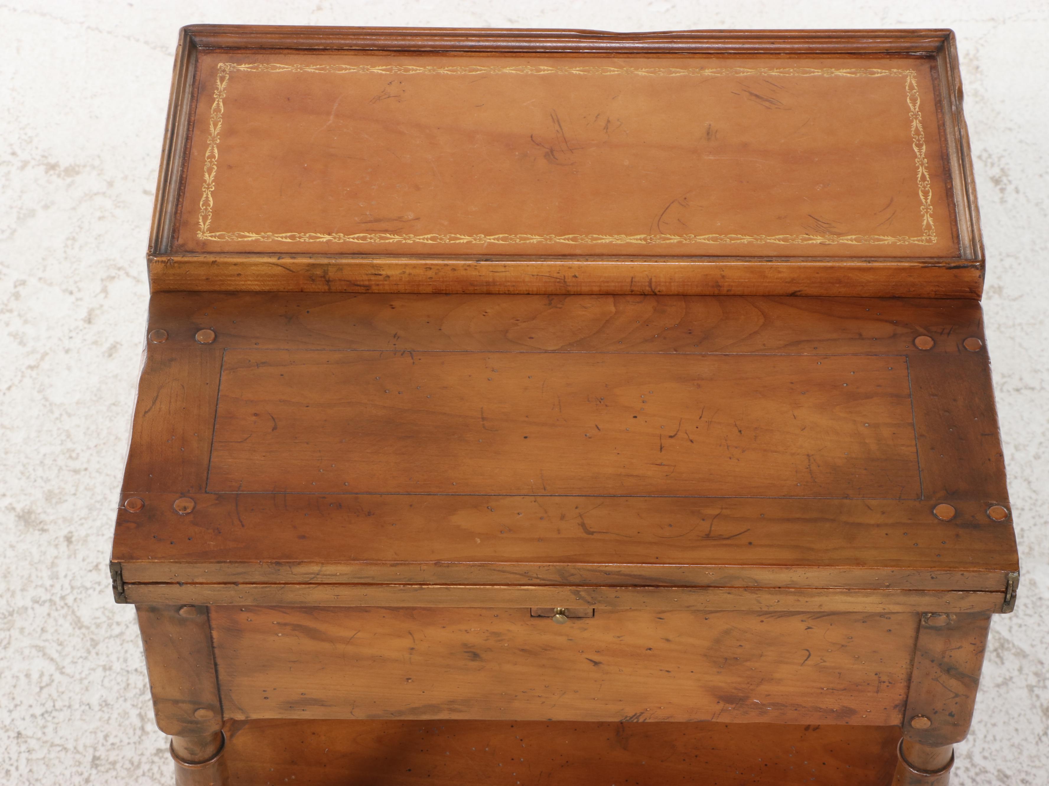 Baker Furniture Empire Rafraichi Reproduction "Whatnot" Flip-Top Flower Stand