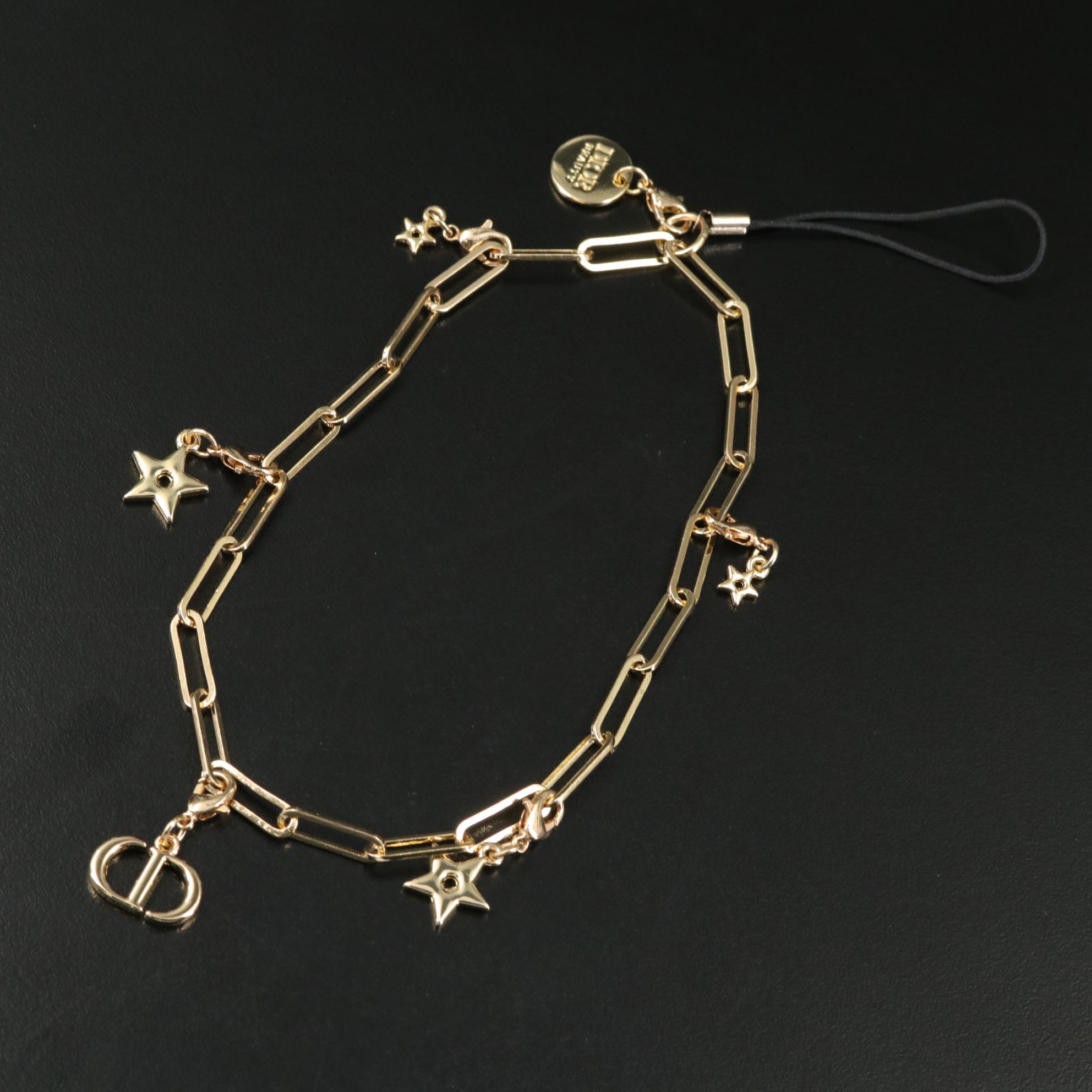 Christian Dior Phone Charm Wristlet