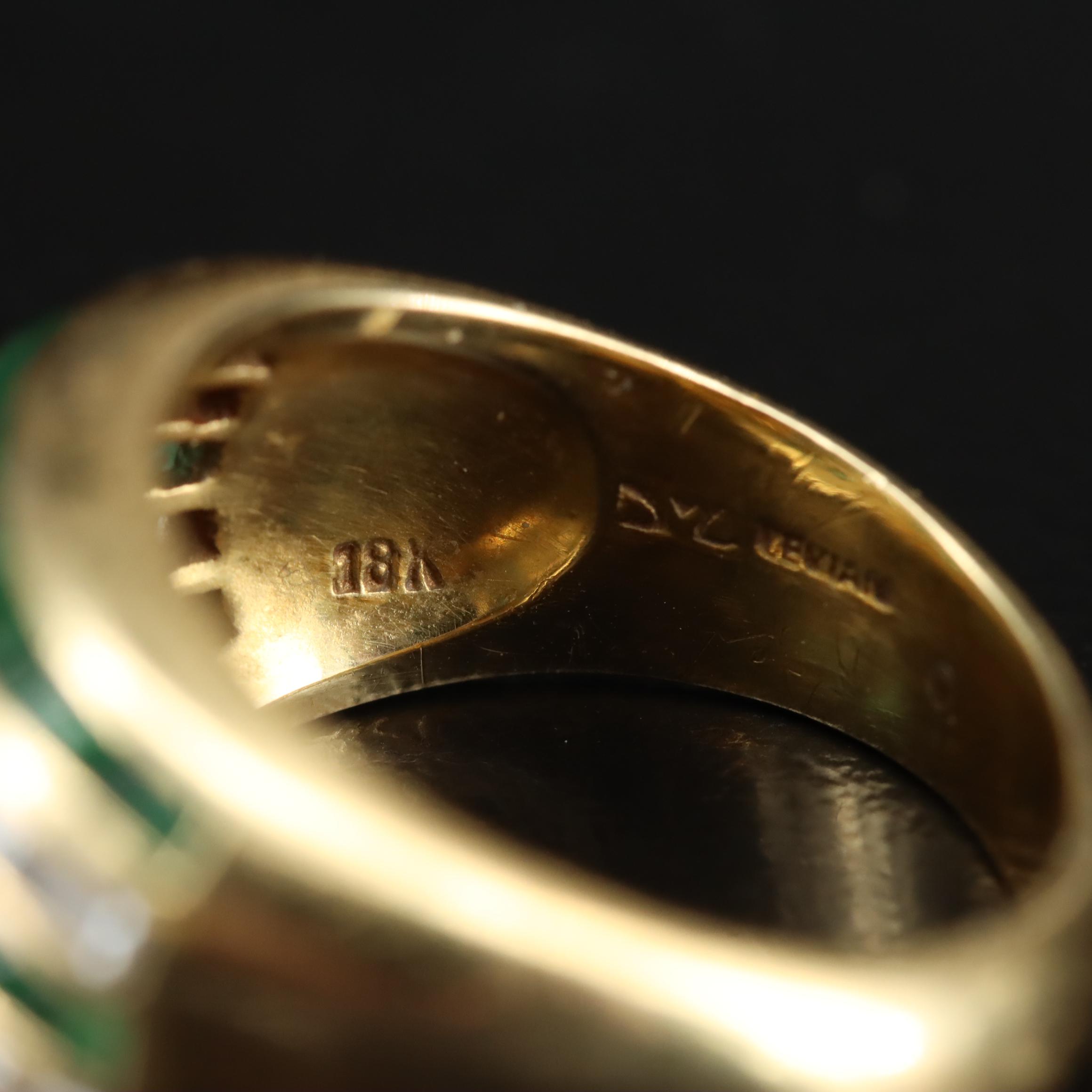 Le Vian 18K Emerald and Diamond Dome Ring