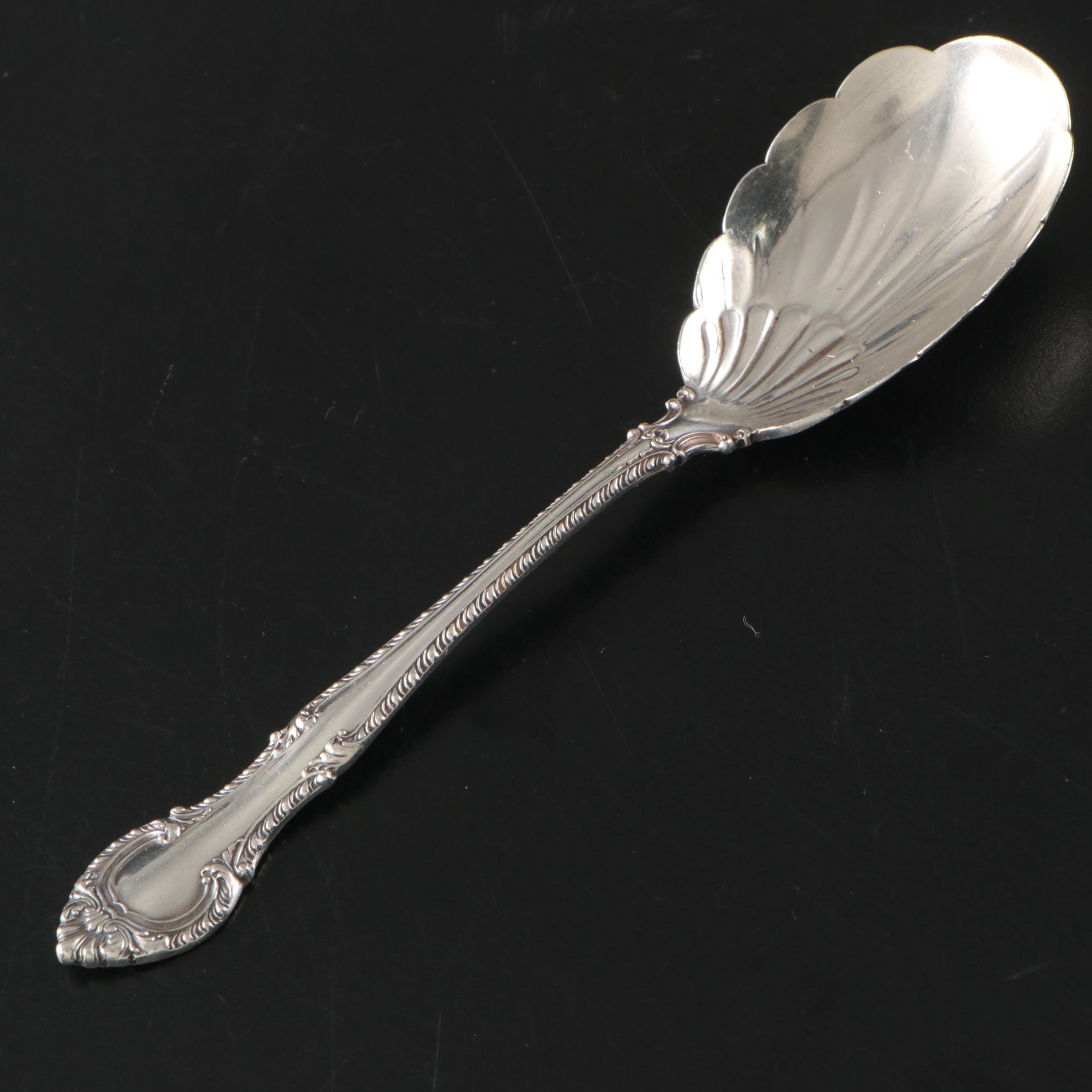 Mexican Sterling Cocktail Stirrer Spoon with Other Sterling Serving Spoons