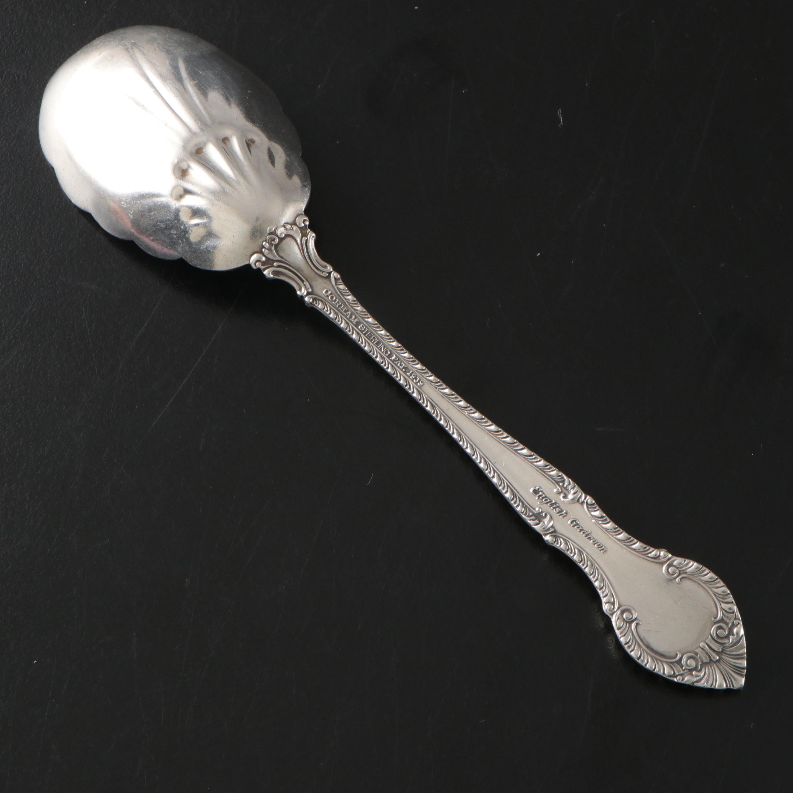 Mexican Sterling Cocktail Stirrer Spoon with Other Sterling Serving Spoons