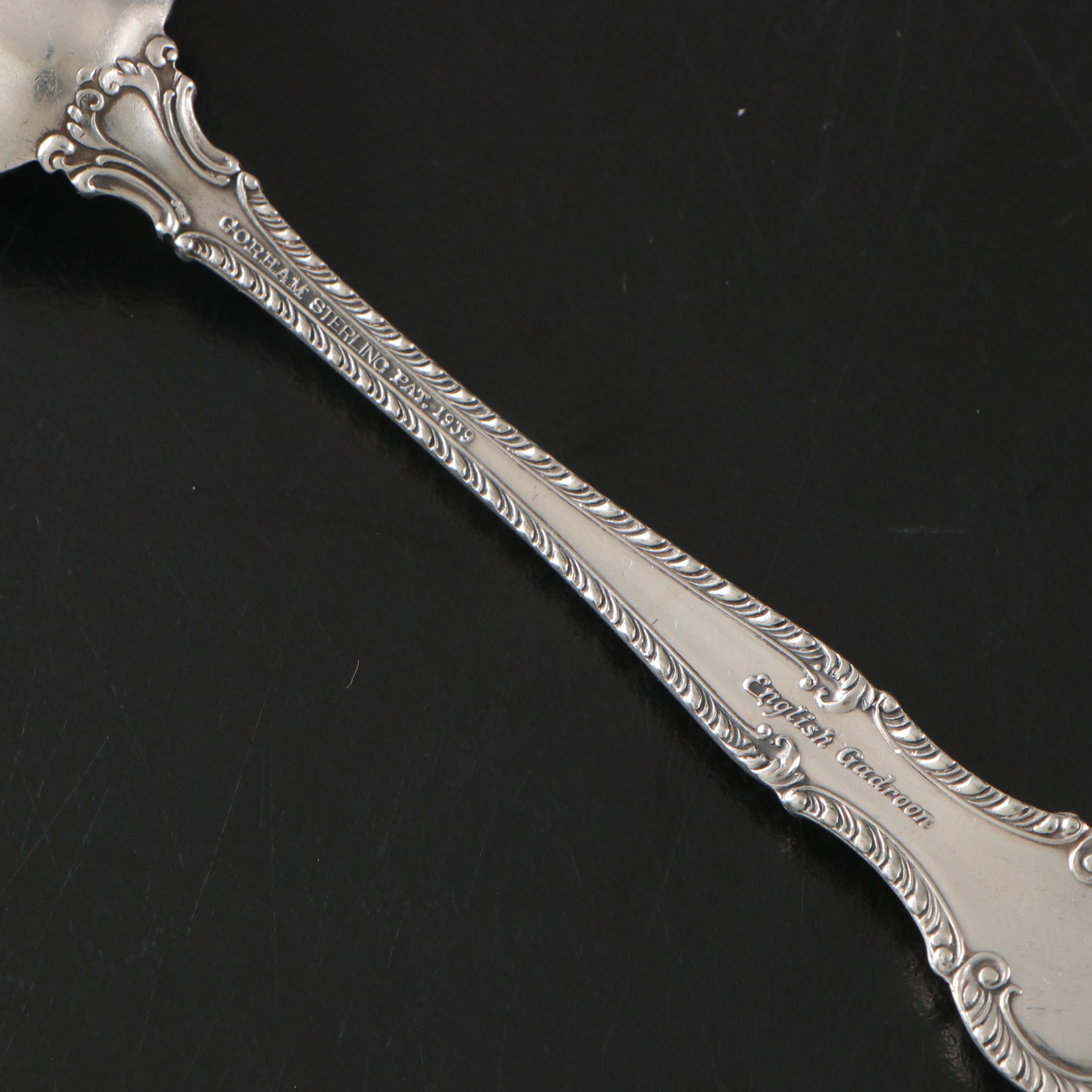Mexican Sterling Cocktail Stirrer Spoon with Other Sterling Serving Spoons