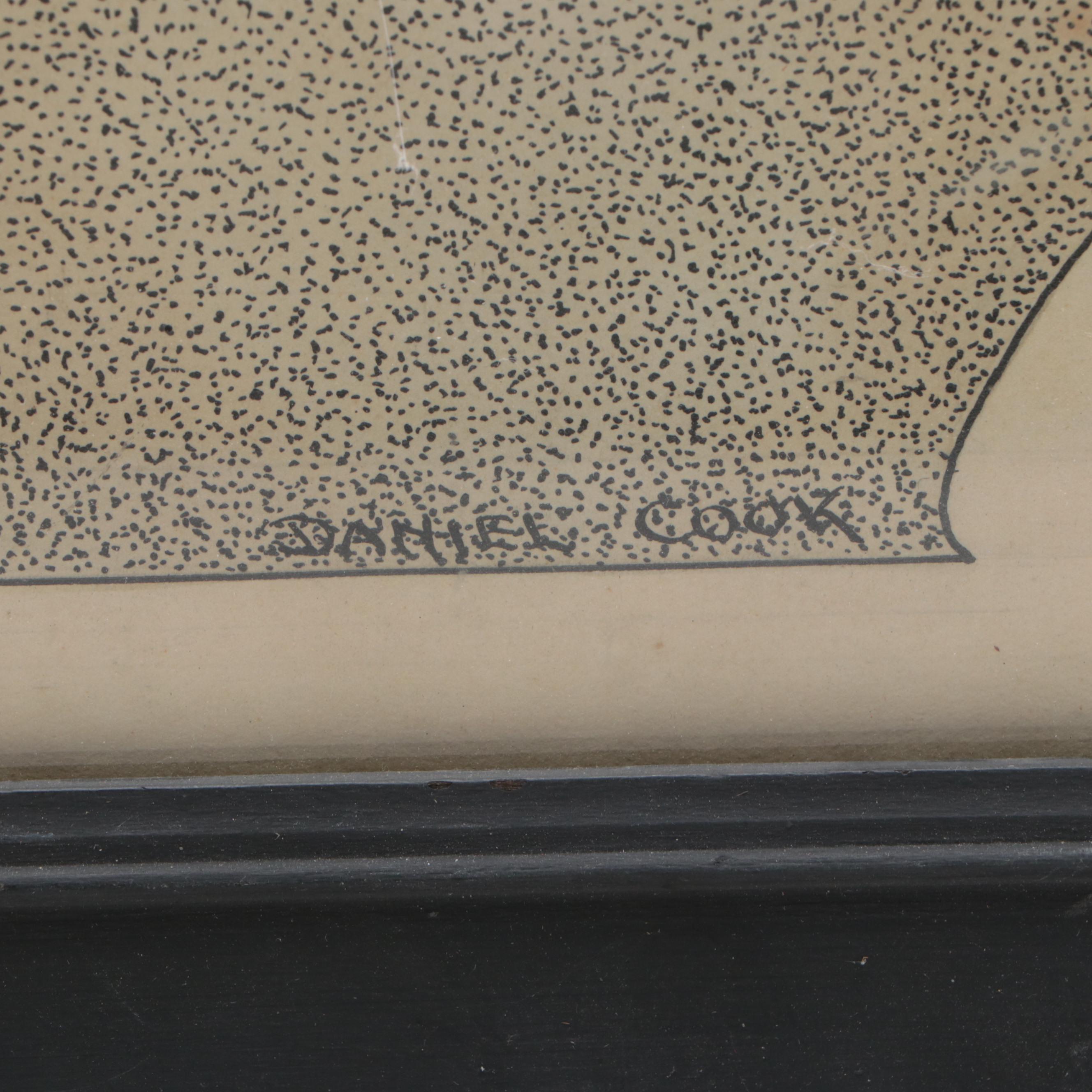 University Co-Operative Logo Design Print After Daniel Cook, Early 20th C.