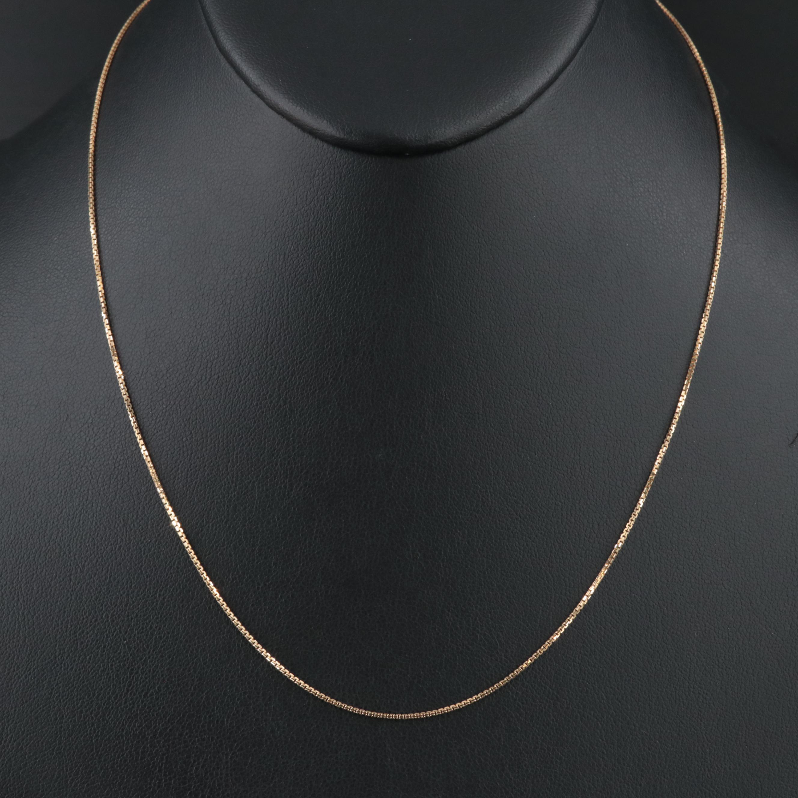 18K Box Chain Necklace