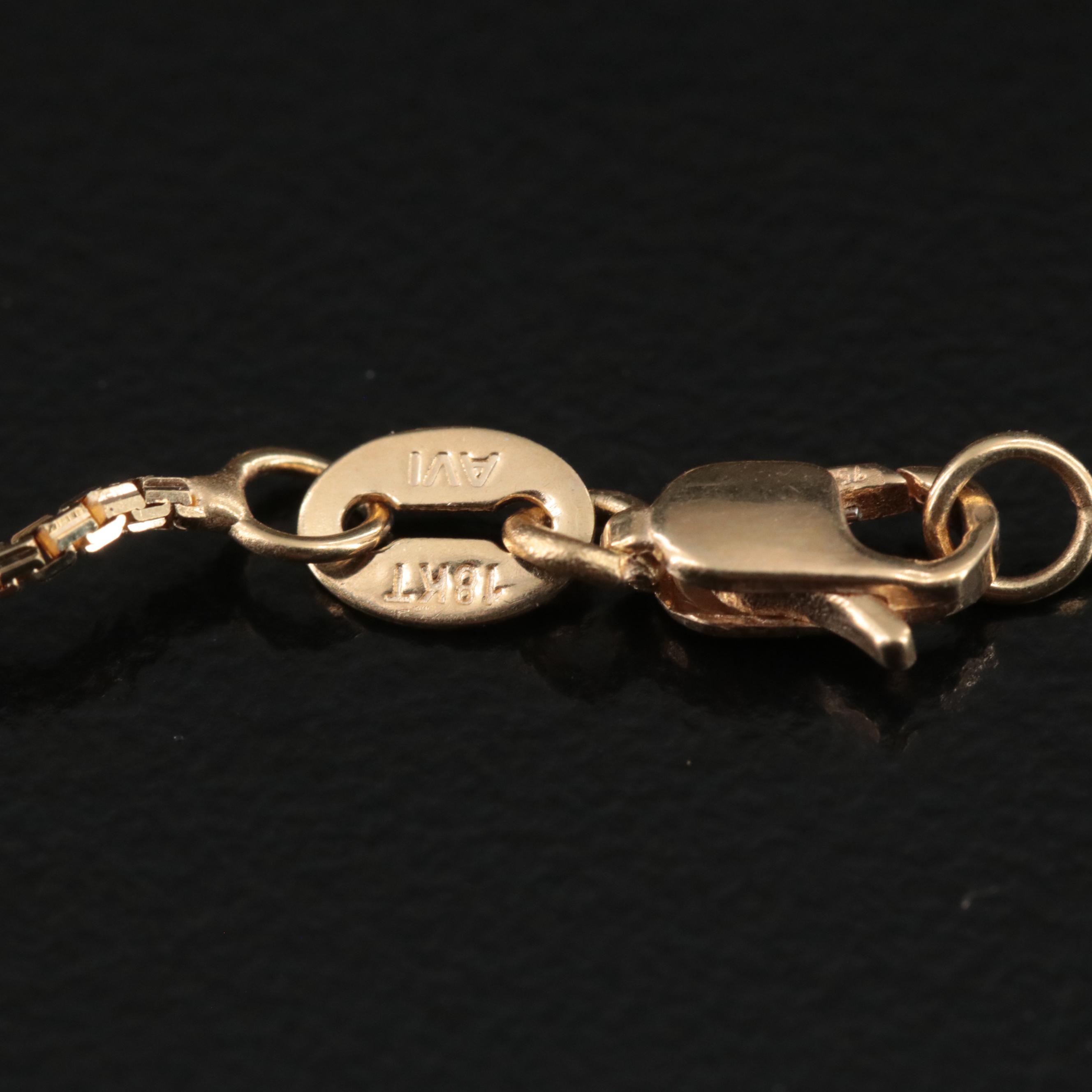 18K Box Chain Necklace