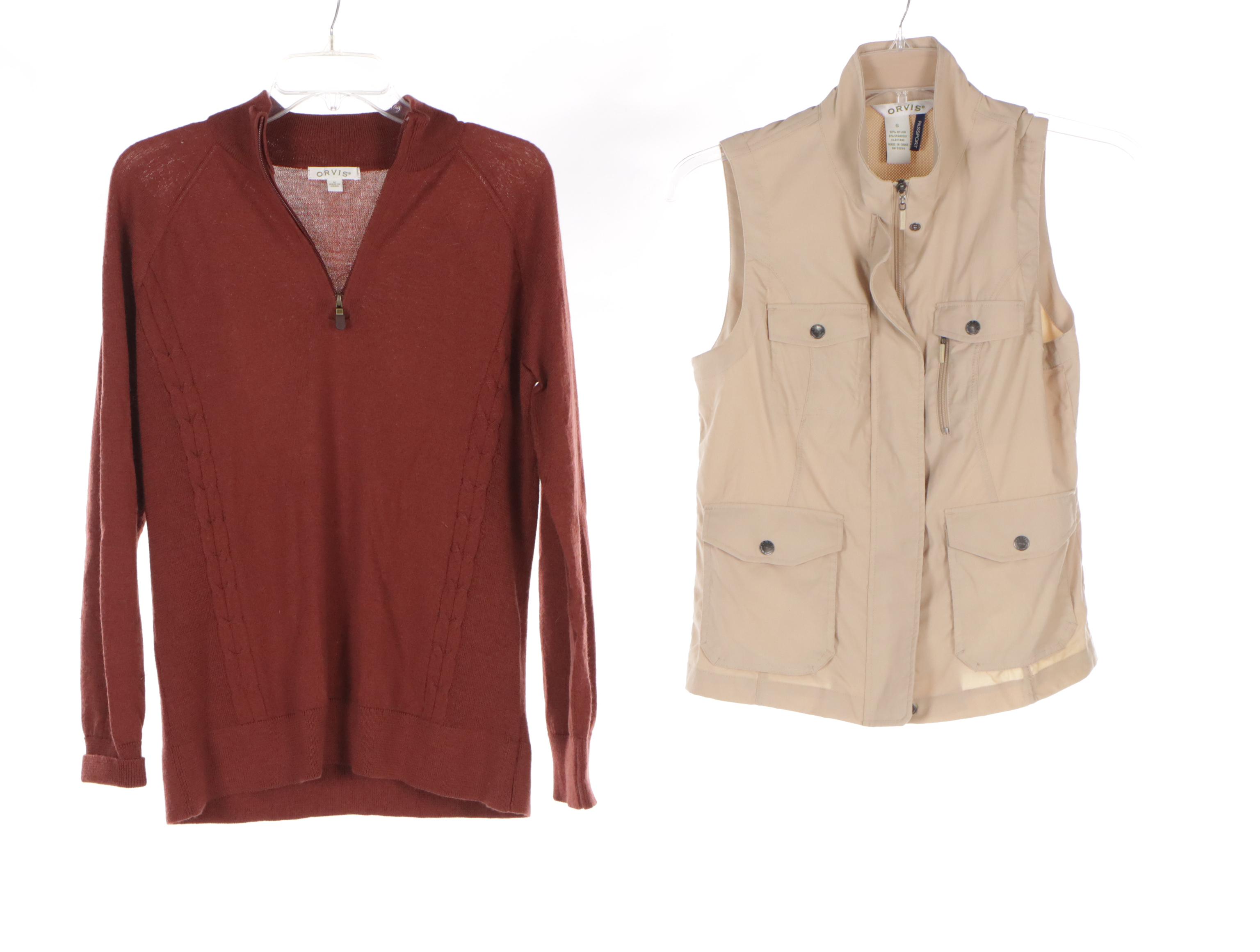 Orvis Vest and Knitwear
