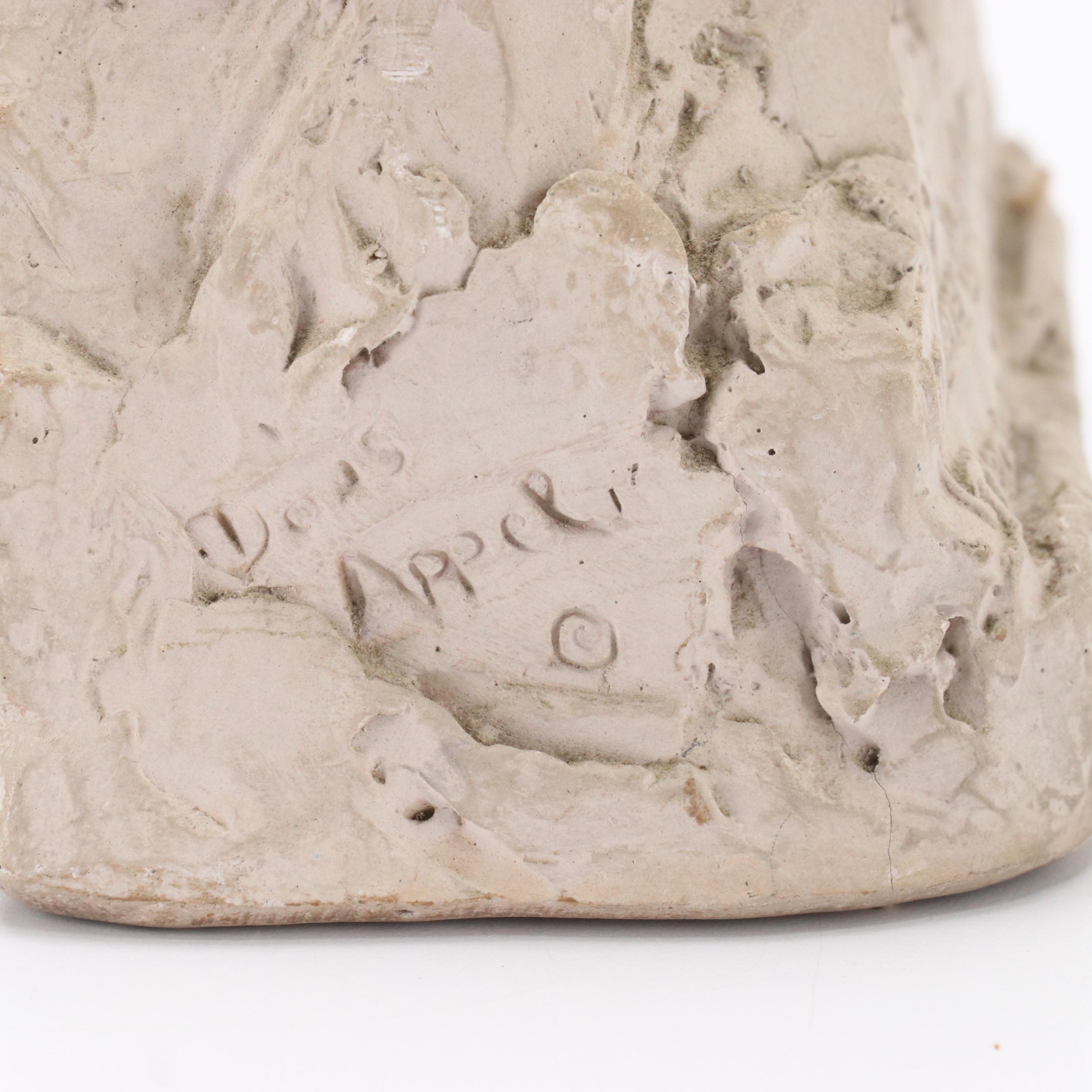 Doris Appel Plaster Bust Sculpture of Hippocrates