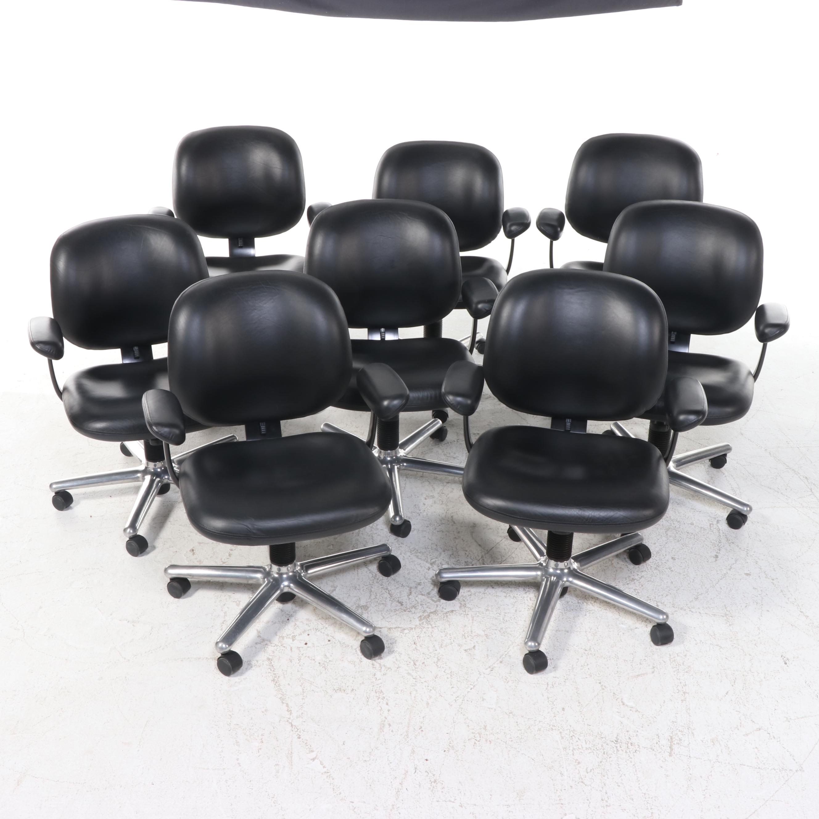 Set of Eight Herman Miller "Ergon" Swivel-tilt Office Chairs