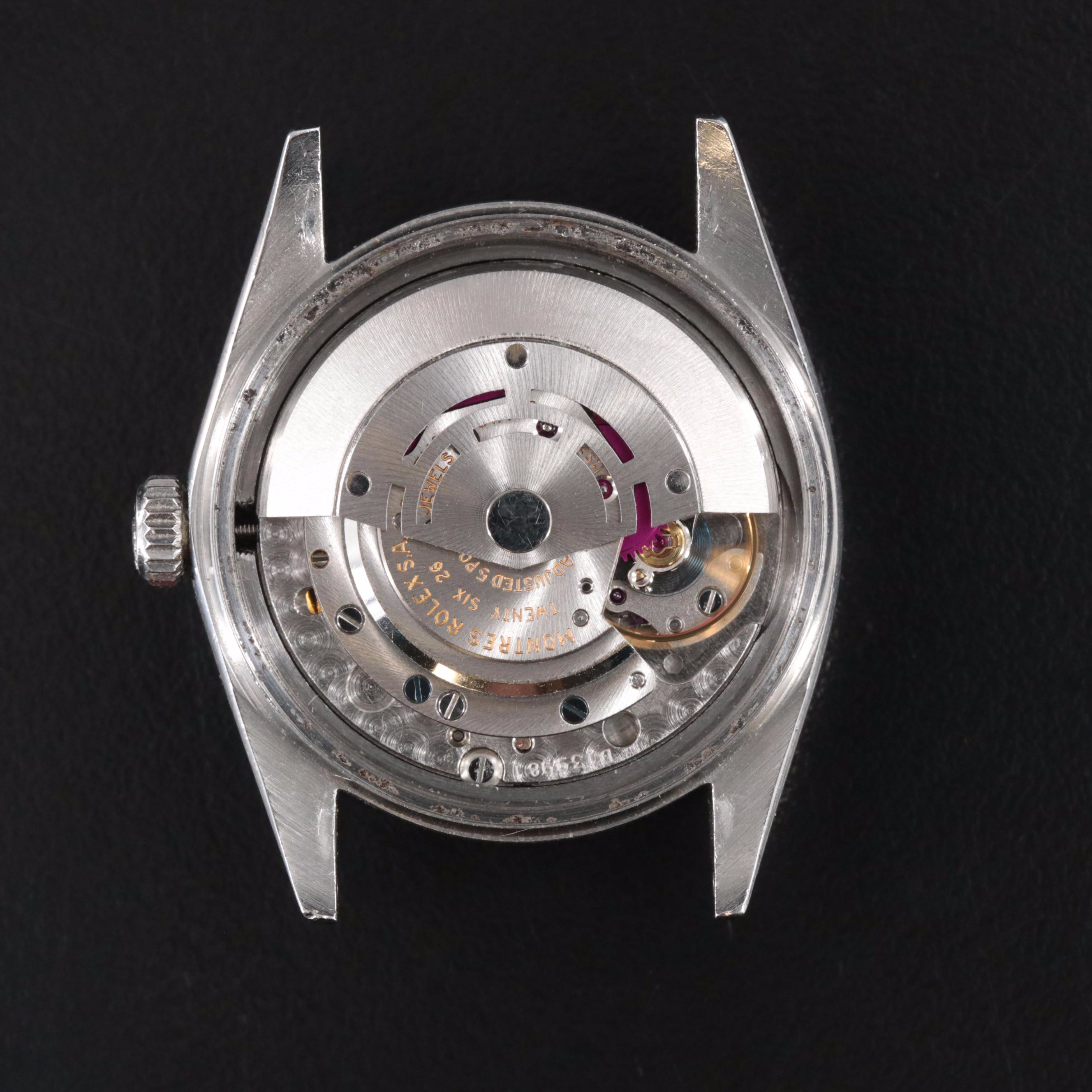 Rolex Datejust 1601 Custom Diamond Set Pink Dial Watch