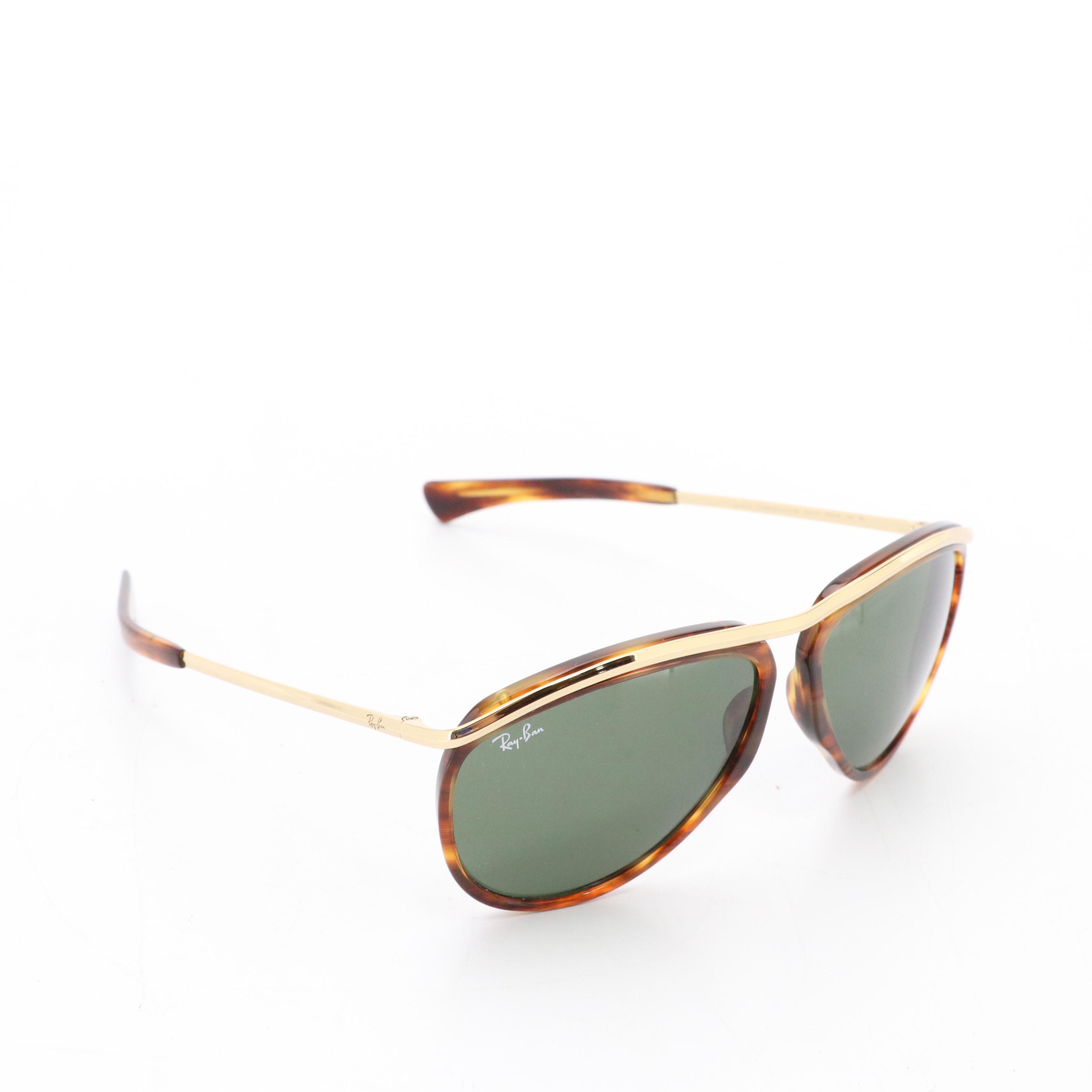 Ray-Ban Olympian Aviator and Blue Wayfarer Sunglasses with Cases