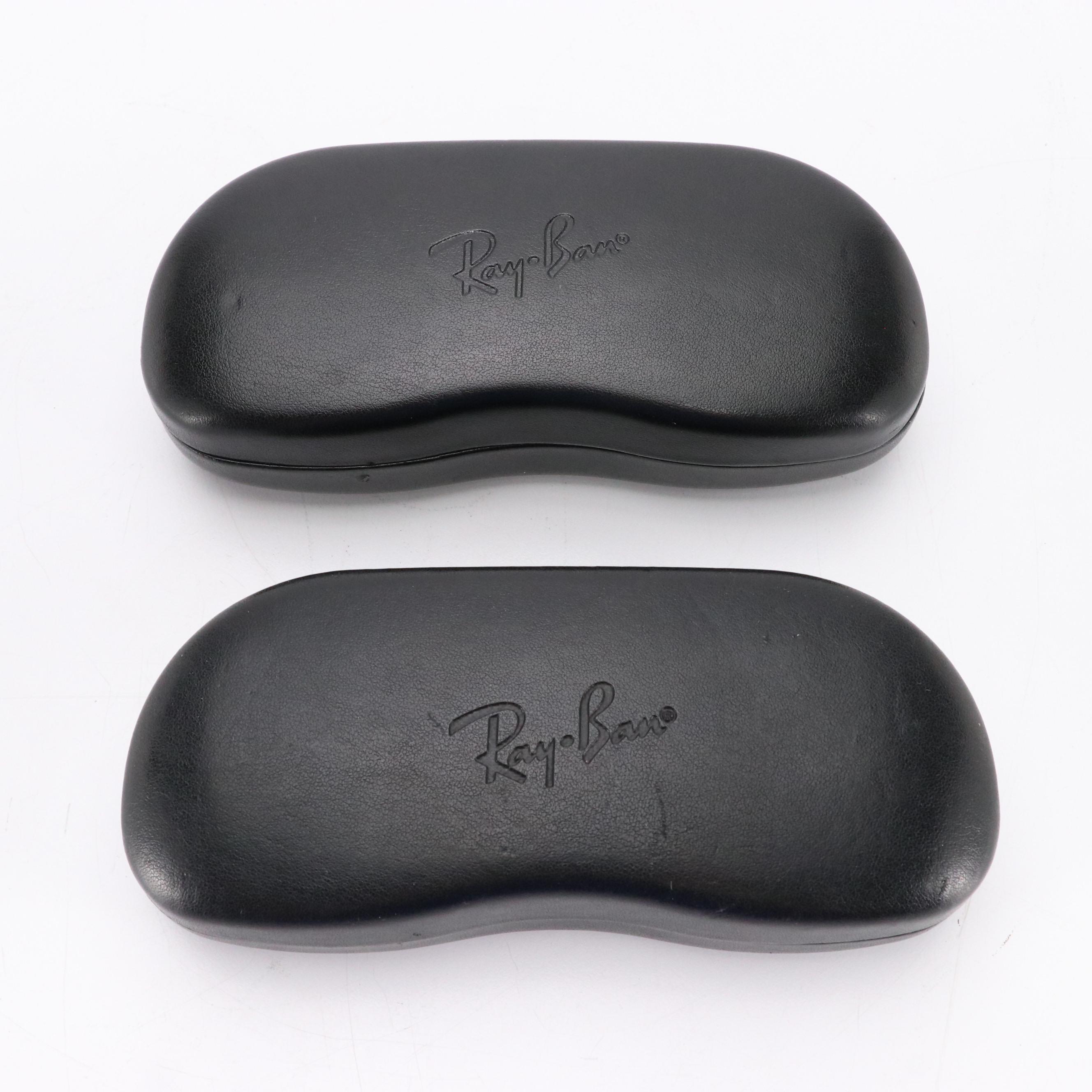 Ray-Ban Olympian Aviator and Blue Wayfarer Sunglasses with Cases