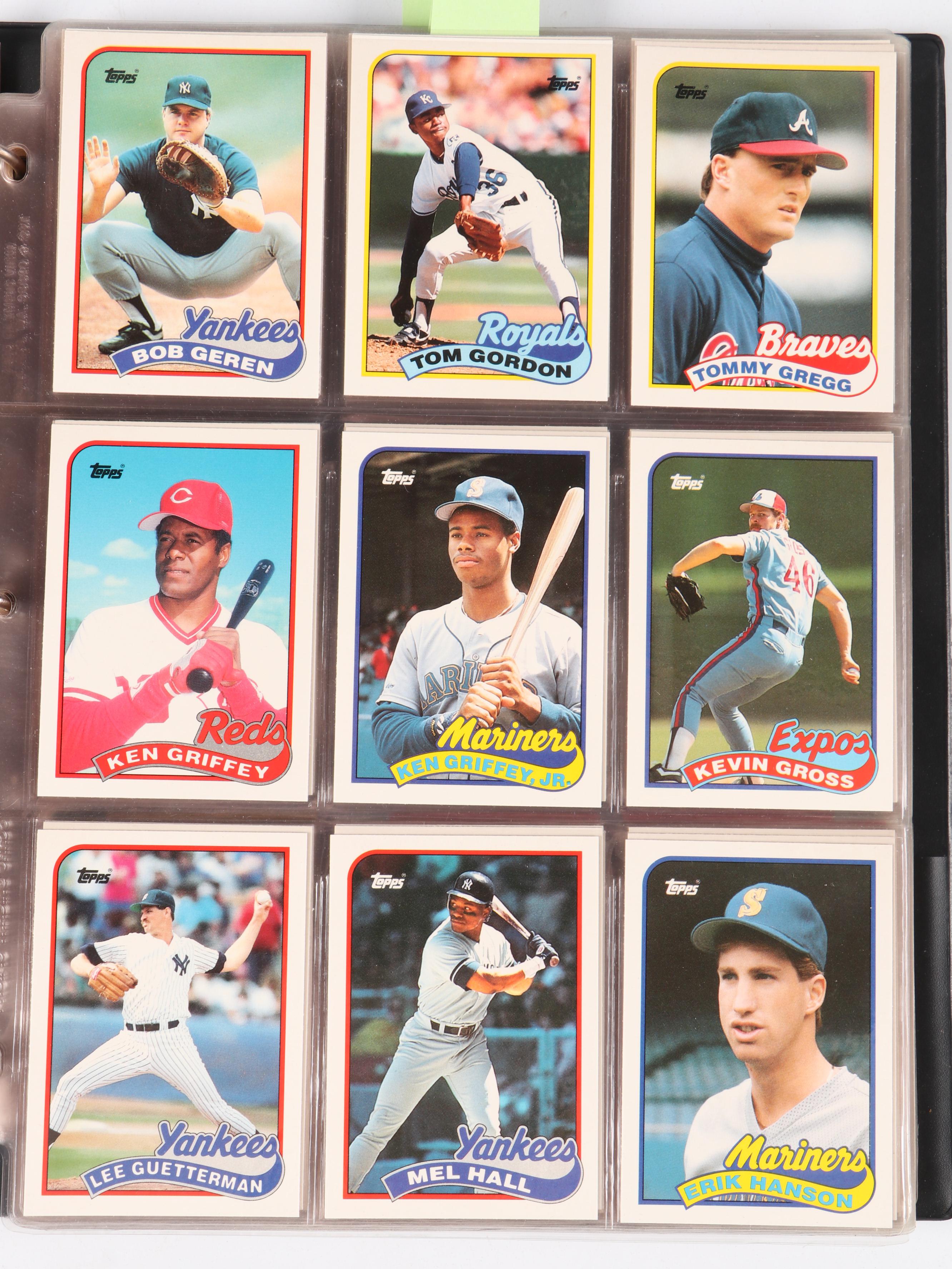 1985-1990 Topps Traded Baseball Card Sets Featuring Ken Griffey Jr. Rookie