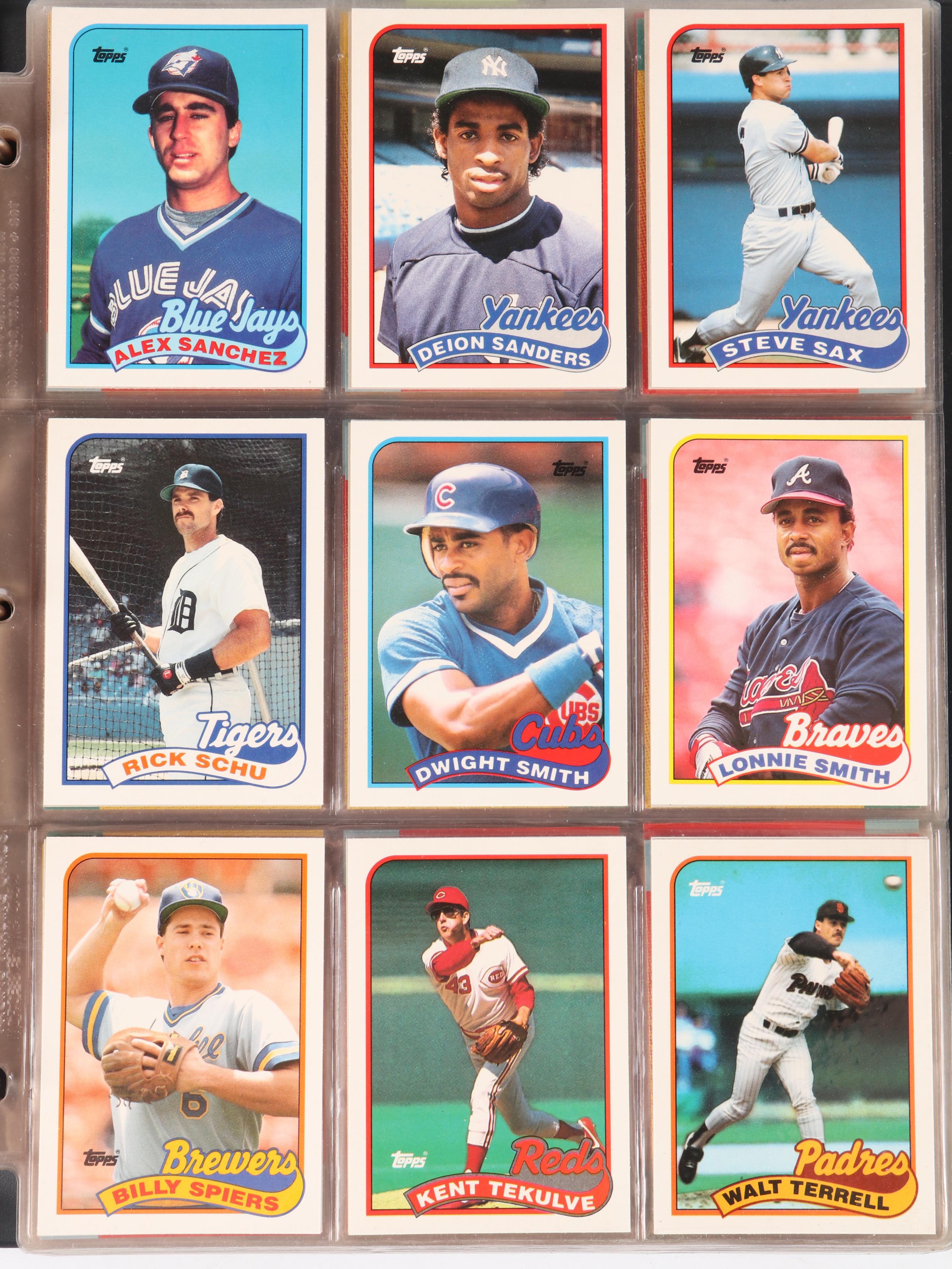 1985-1990 Topps Traded Baseball Card Sets Featuring Ken Griffey Jr. Rookie