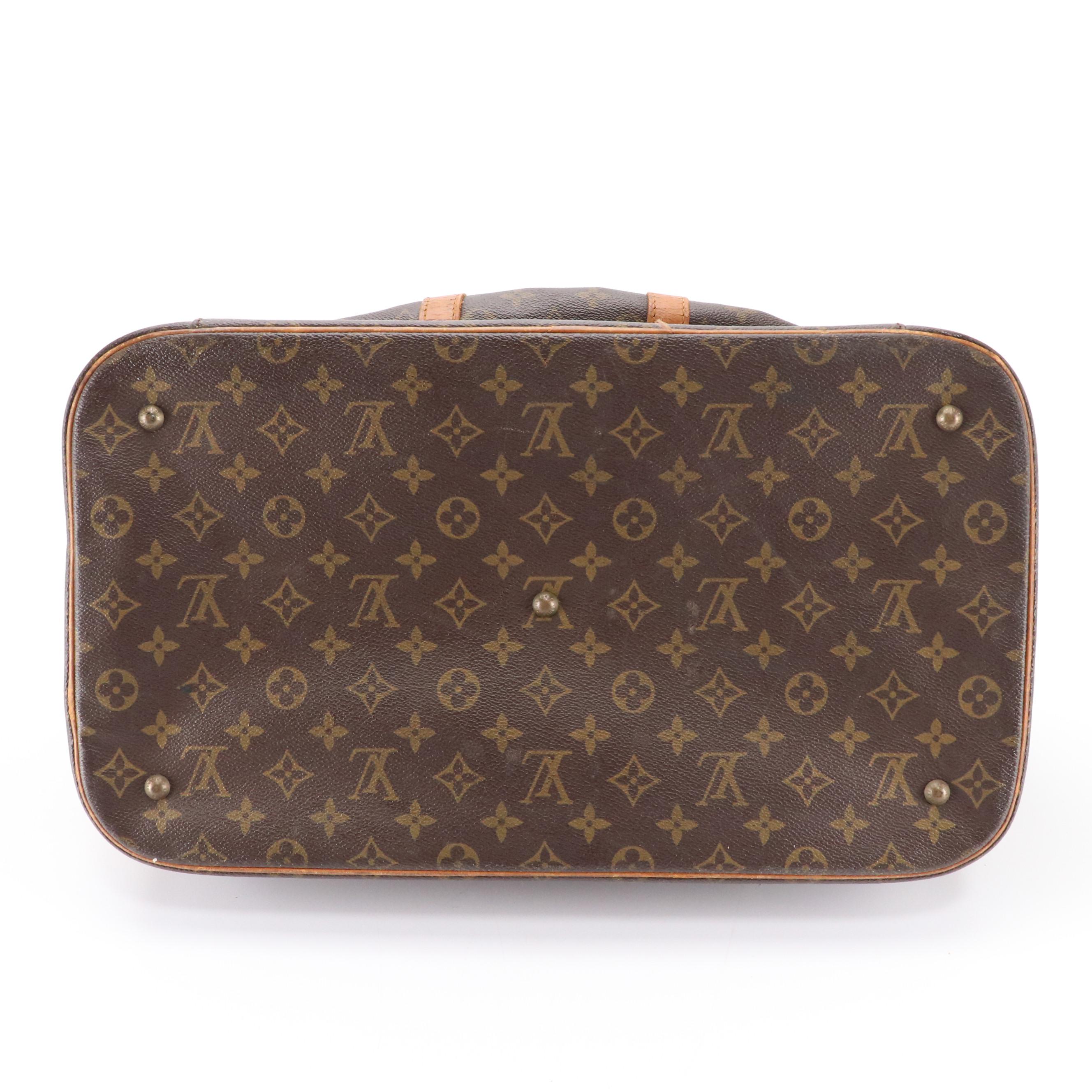 Louis Vuitton Sac Sport Travel Bag in Brown Monogram Coated Canvas and Leather