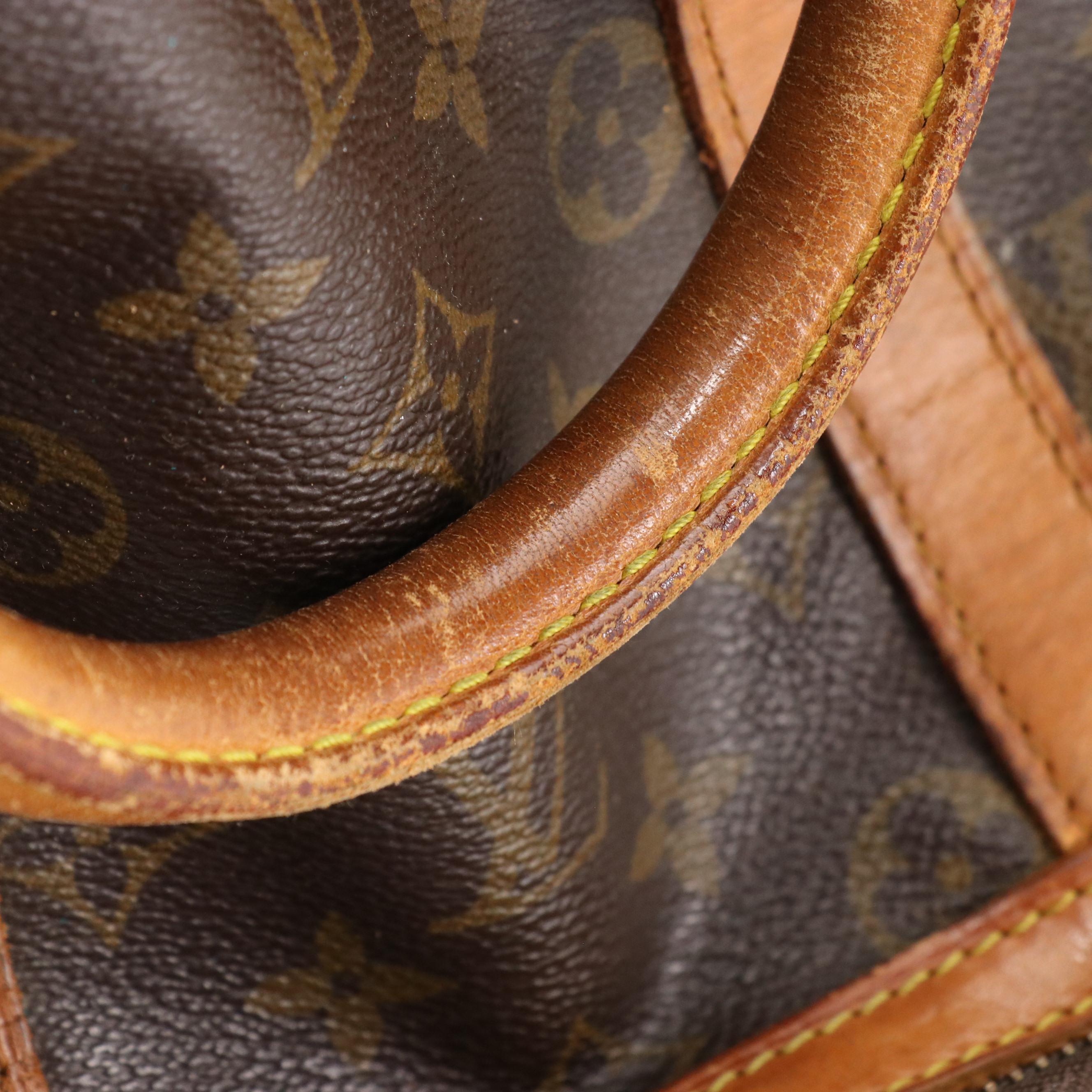 Louis Vuitton Sac Sport Travel Bag in Brown Monogram Coated Canvas and Leather