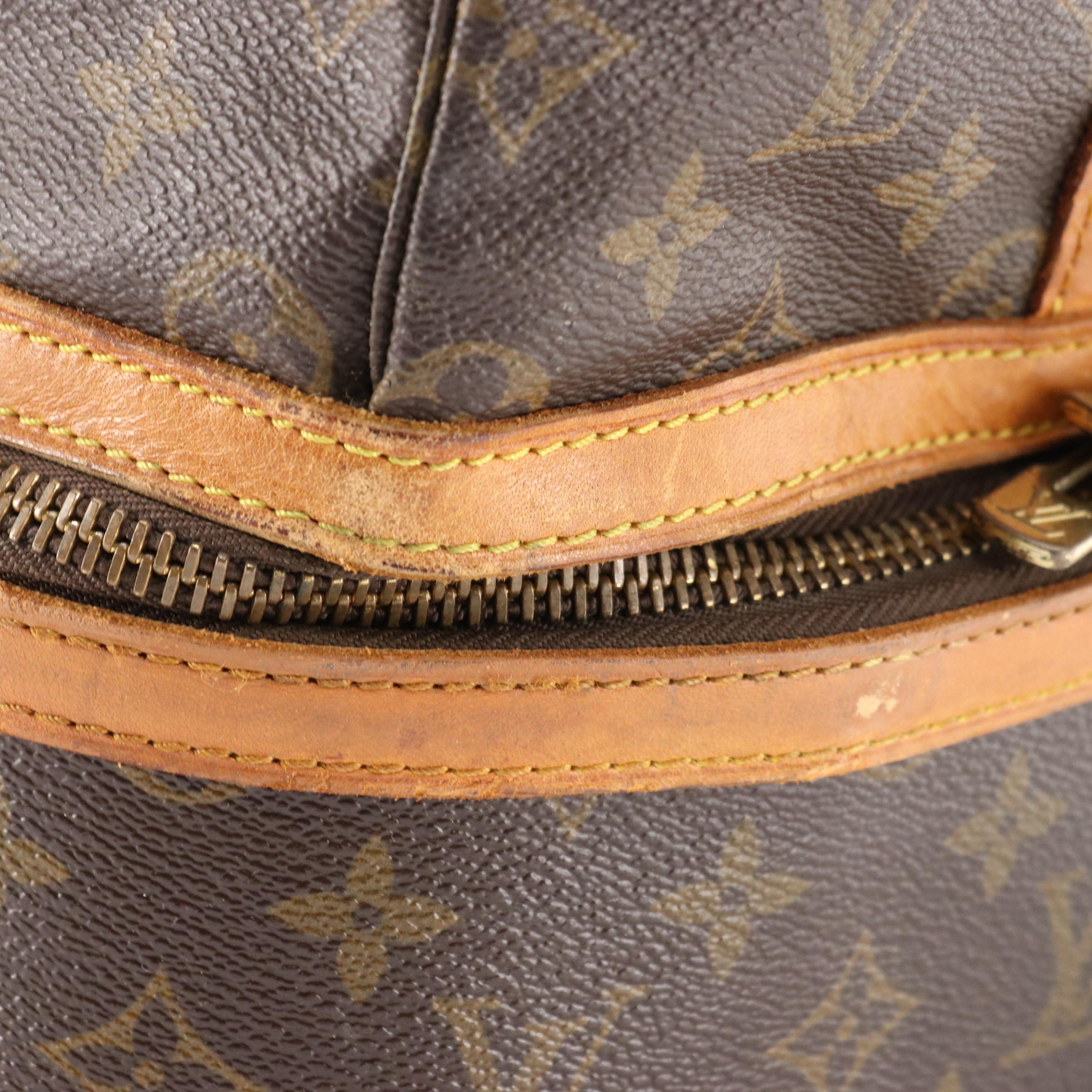Louis Vuitton Sac Sport Travel Bag in Brown Monogram Coated Canvas and Leather