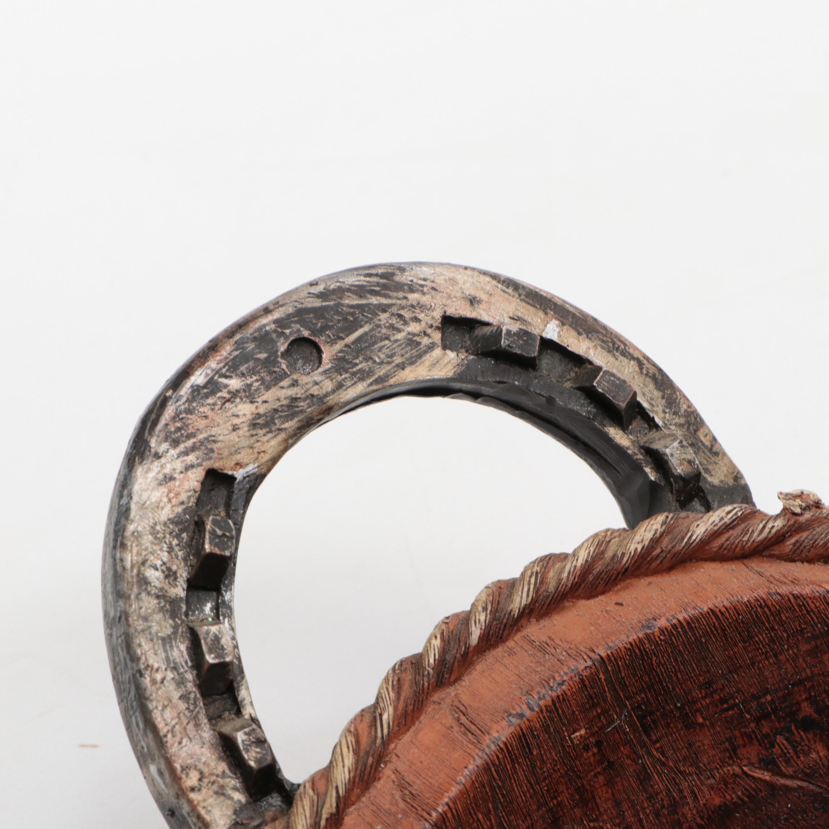 Western Style Serving Tray with Faux Antler Utensil and Bowl
