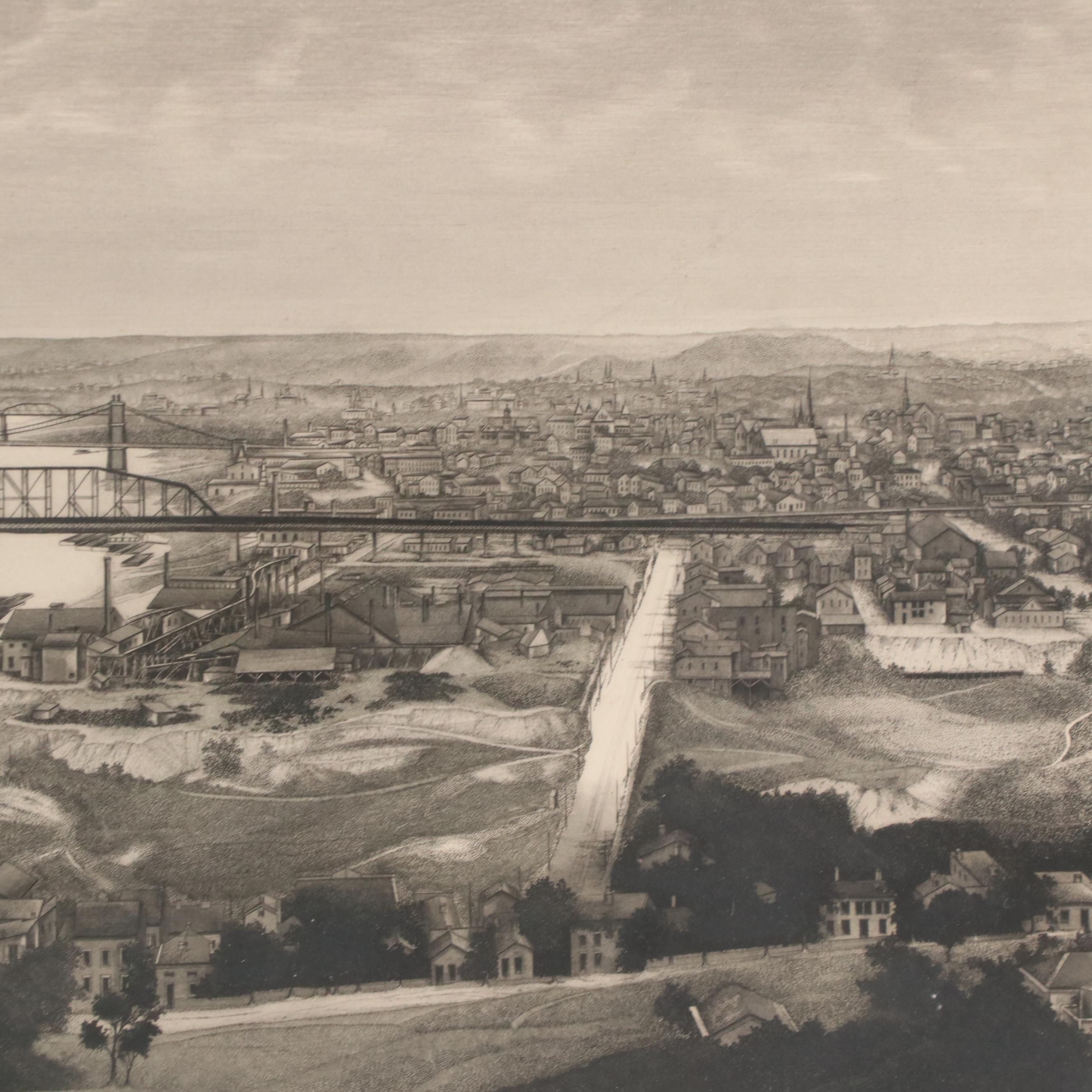 Charles F. Ulrich Engraving "Cincinnati, U.S.A.," 1900