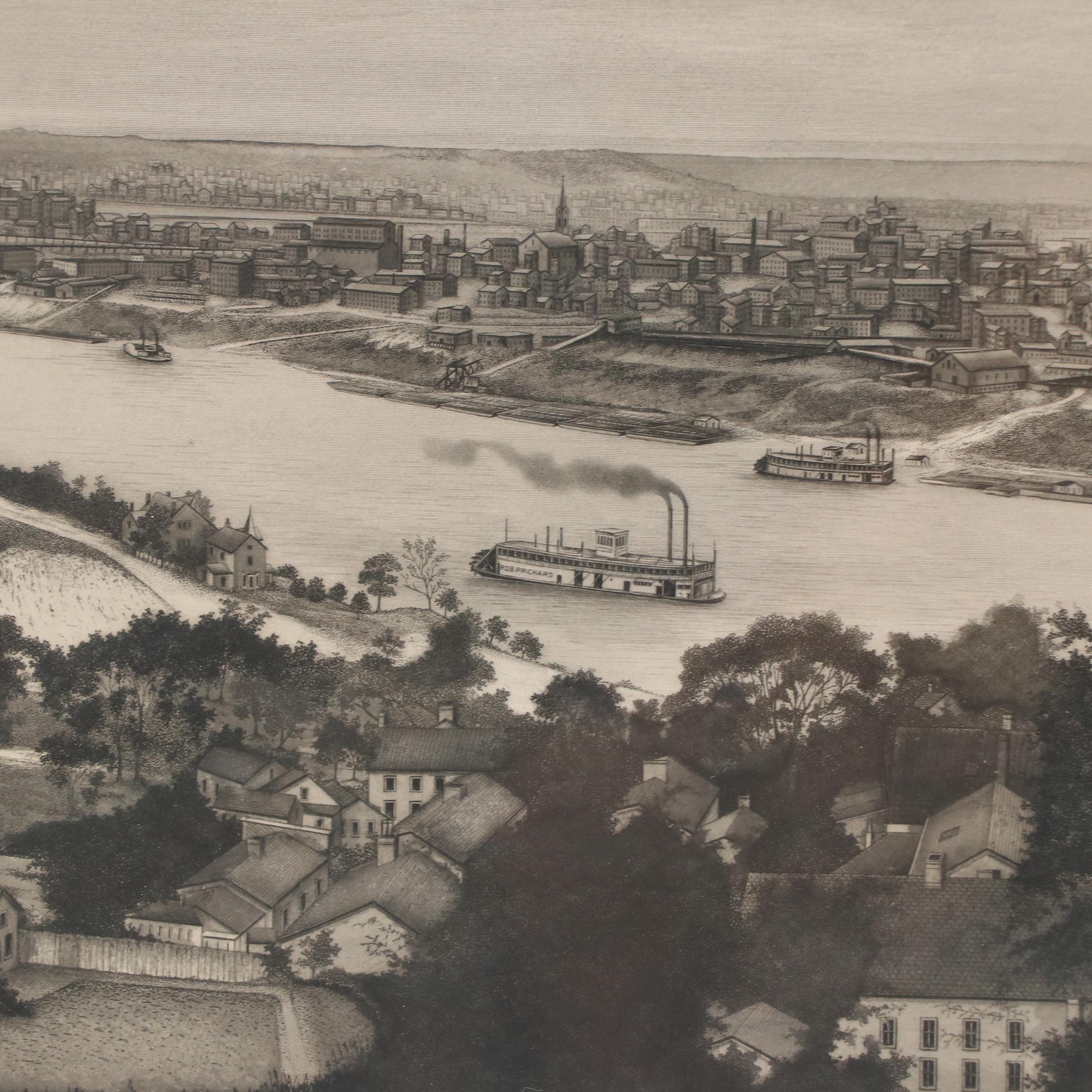 Charles F. Ulrich Engraving "Cincinnati, U.S.A.," 1900