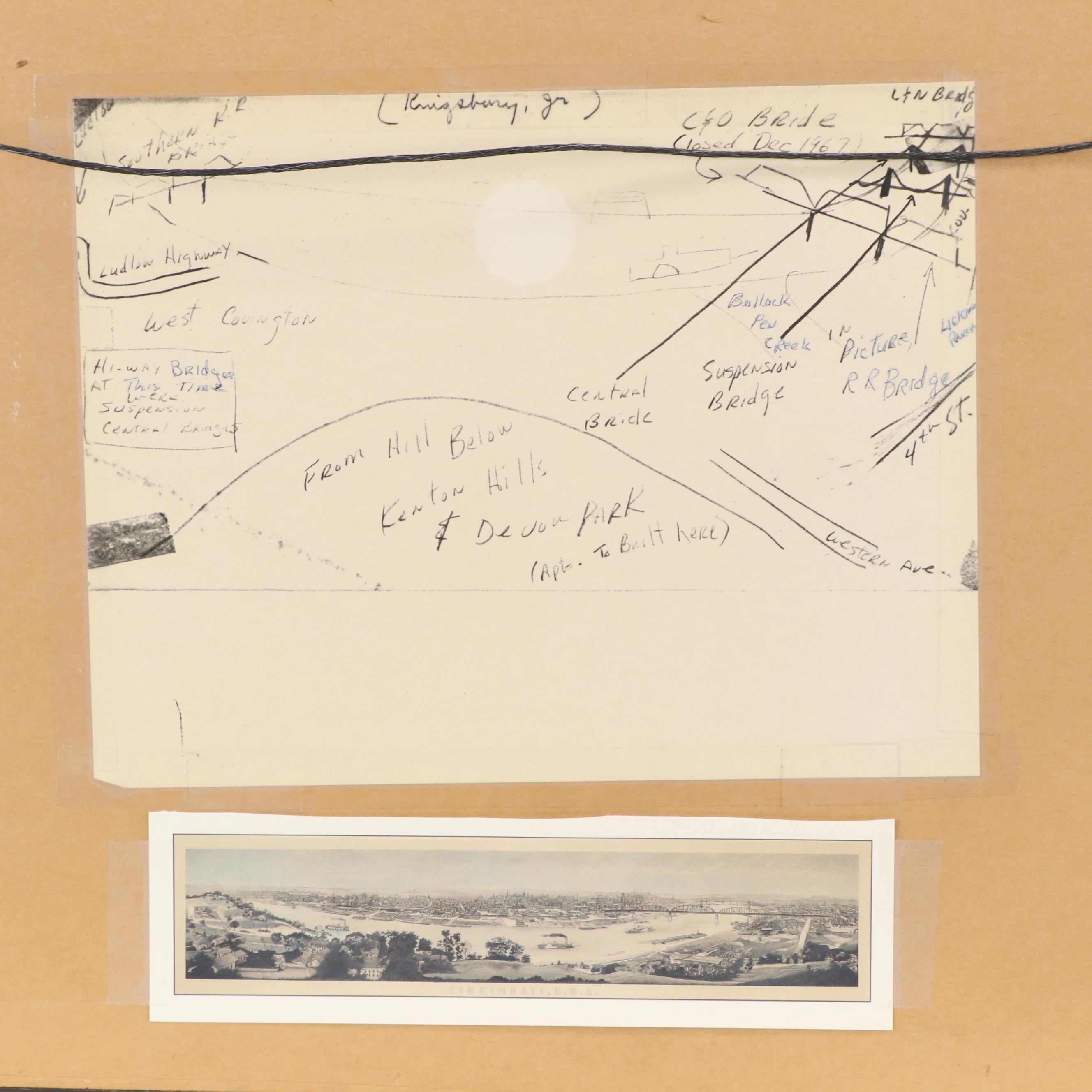 Charles F. Ulrich Engraving "Cincinnati, U.S.A.," 1900